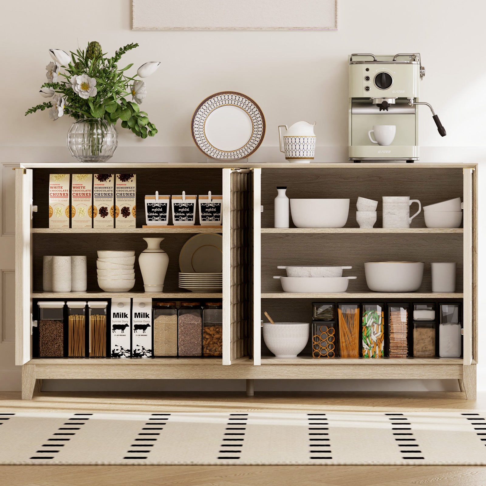 COLAMY PIXEL Sideboard Cabinet with Storage