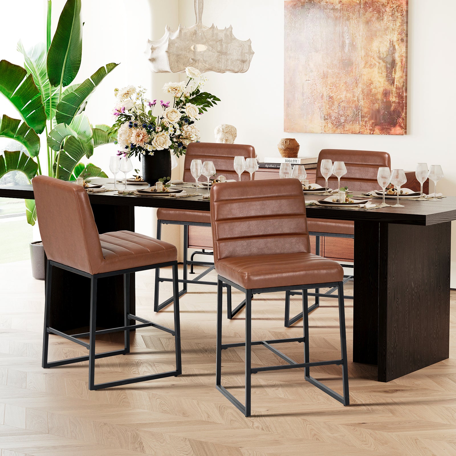 Kitchen island leather chairs shop