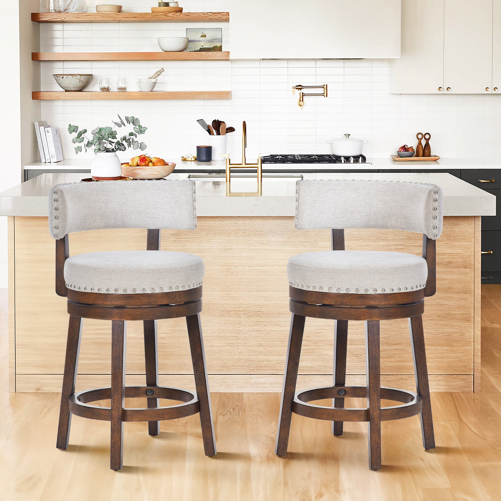 COLAMY RENO Vintage Industrial Dining Chair