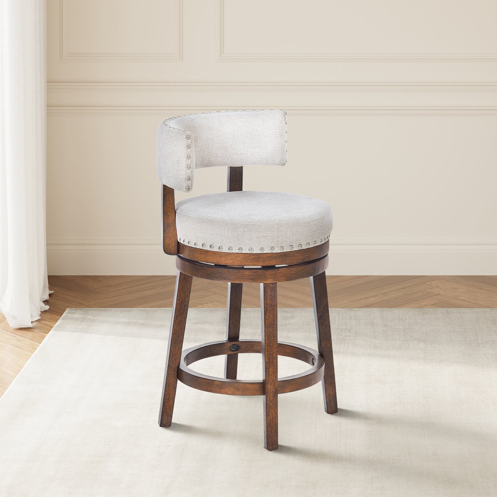 COLAMY RENO Vintage Industrial Dining Chair