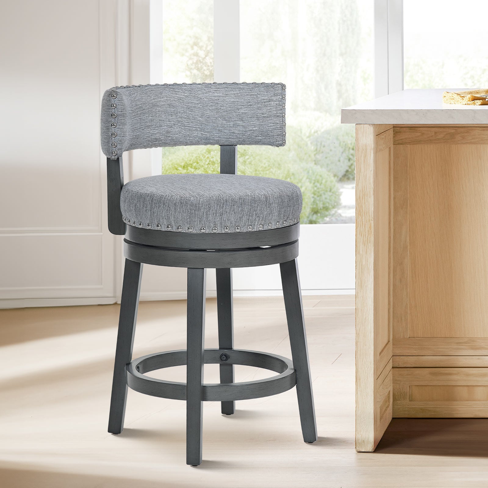 COLAMY RENO Vintage Industrial Dining Chair