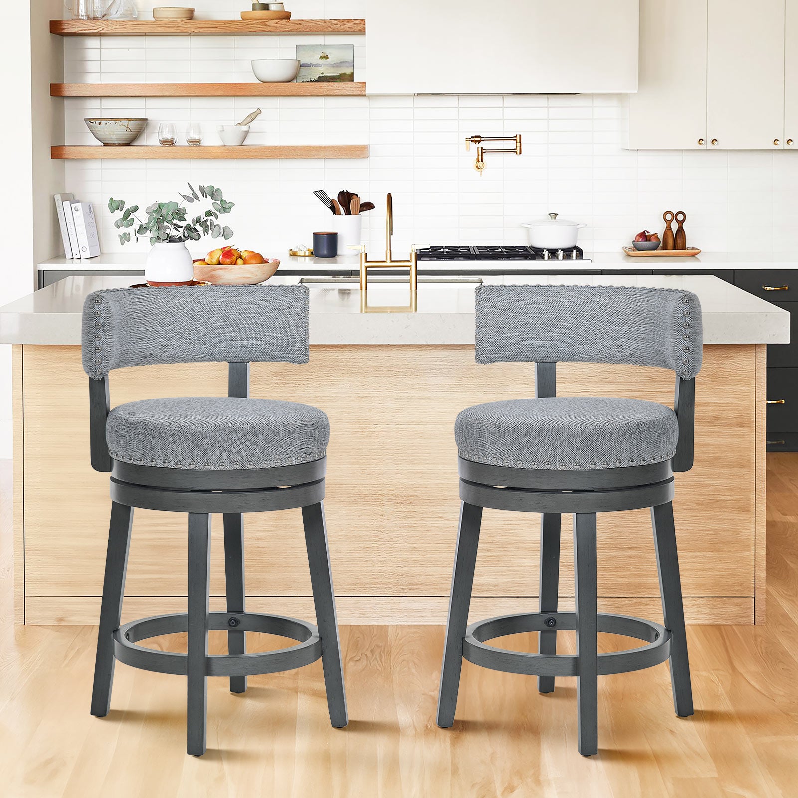 COLAMY RENO Vintage Industrial Dining Chair