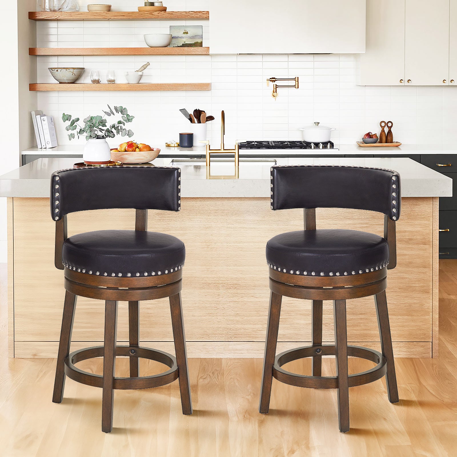 COLAMY RENO Vintage Industrial Dining Chair