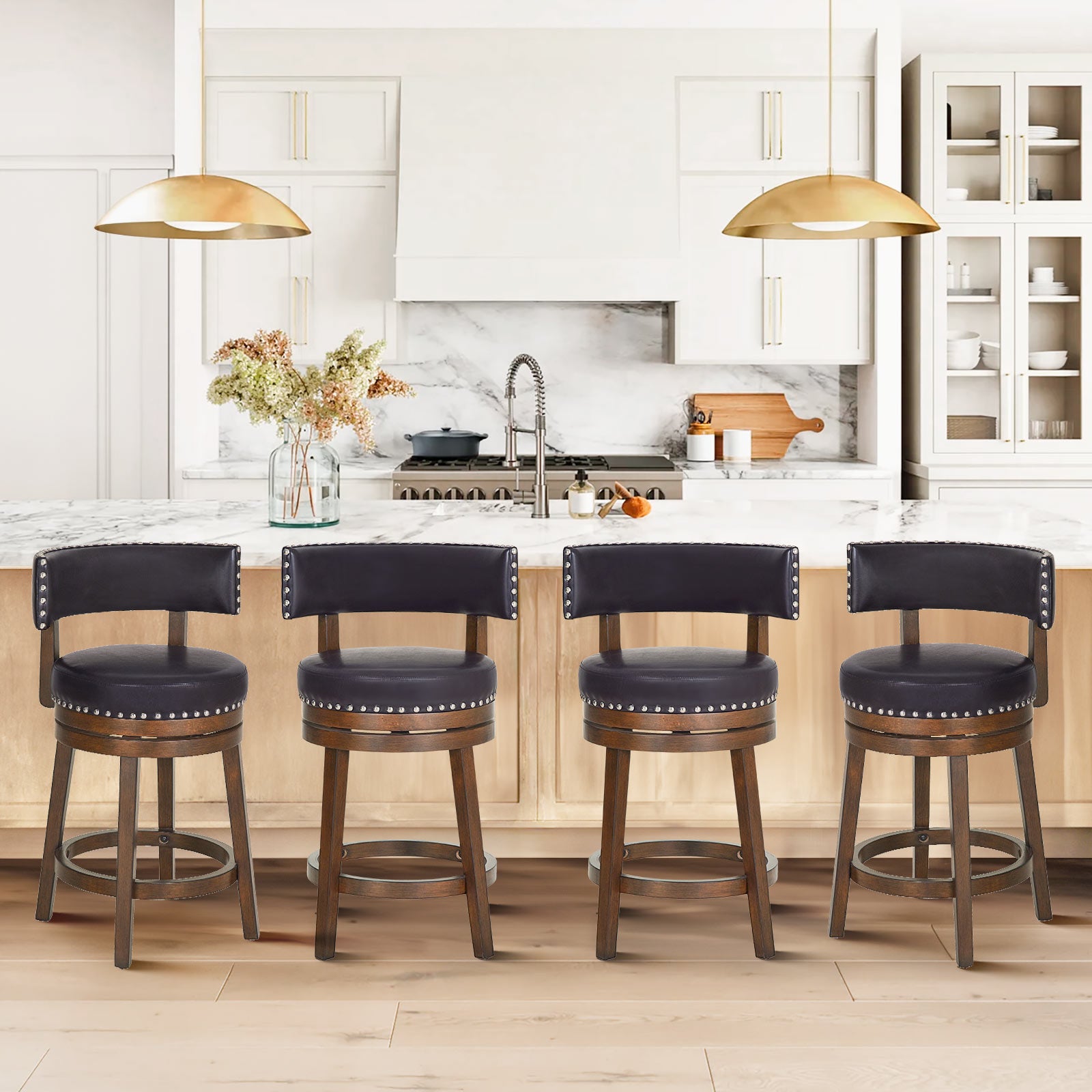 COLAMY RENO Vintage Industrial Dining Chair
