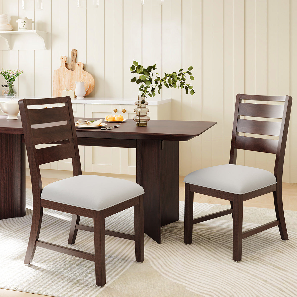 COLAMY SERA Solid Wood Comfort Dining Chair