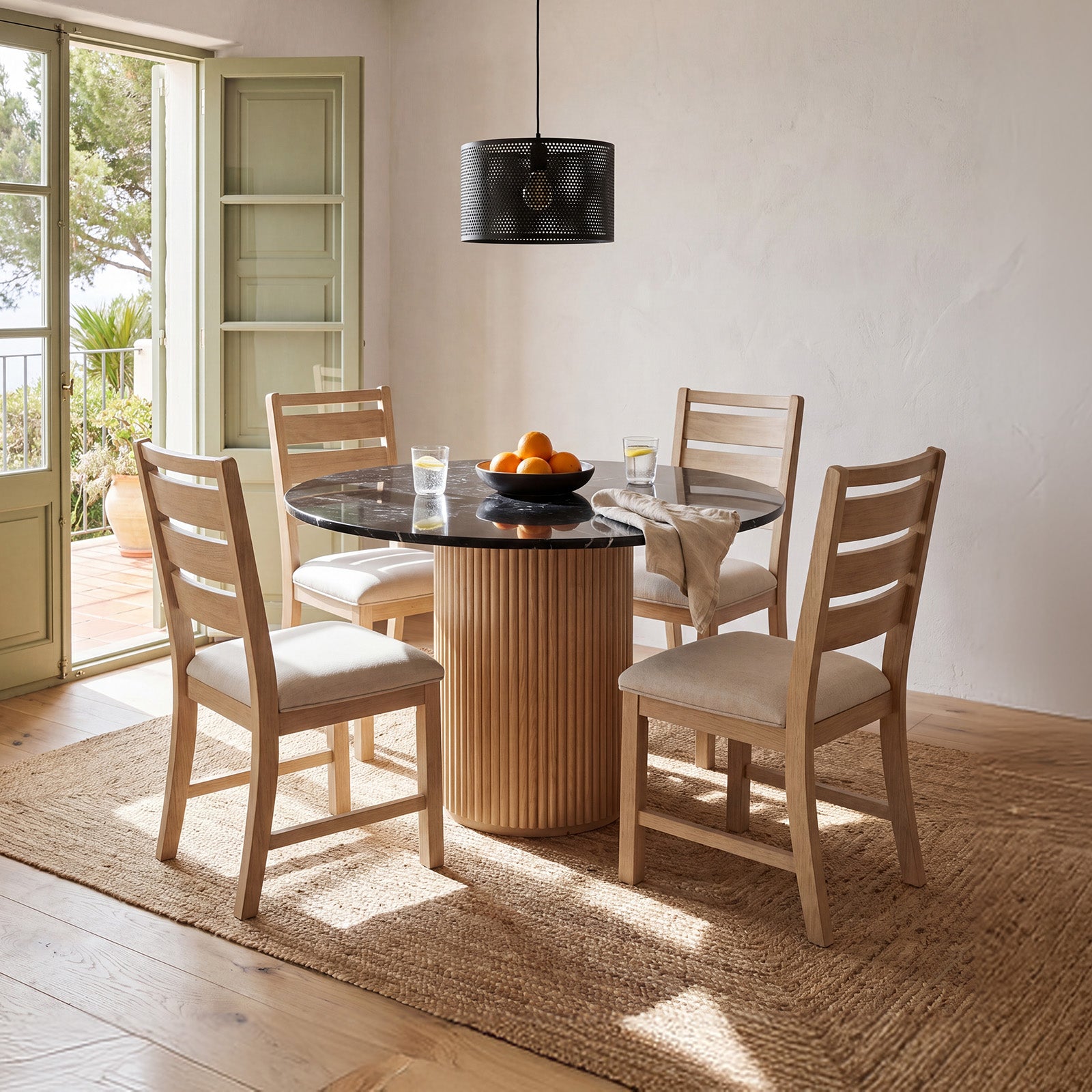COLAMY SERA Solid Wood Comfort Dining Chair