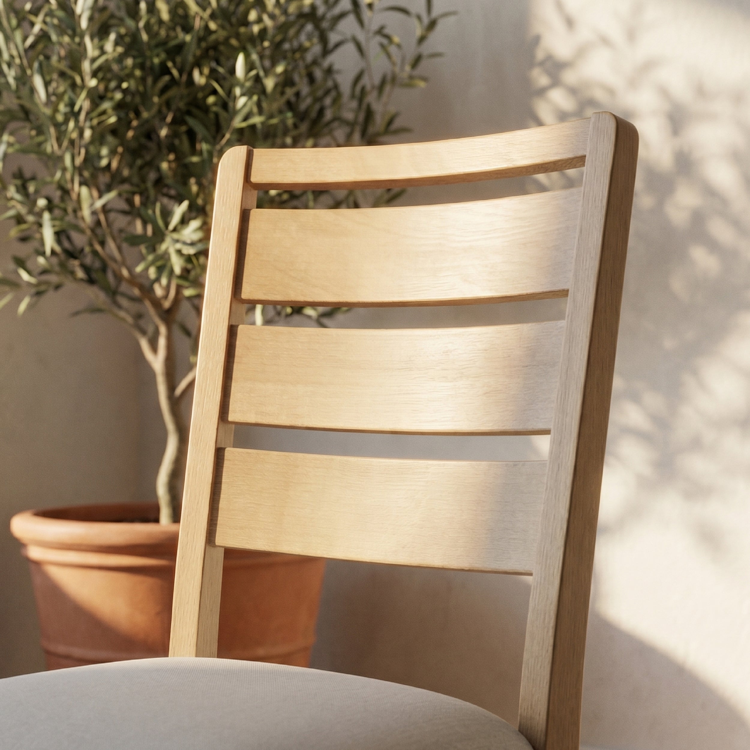 COLAMY SERA Solid Wood Comfort Dining Chair