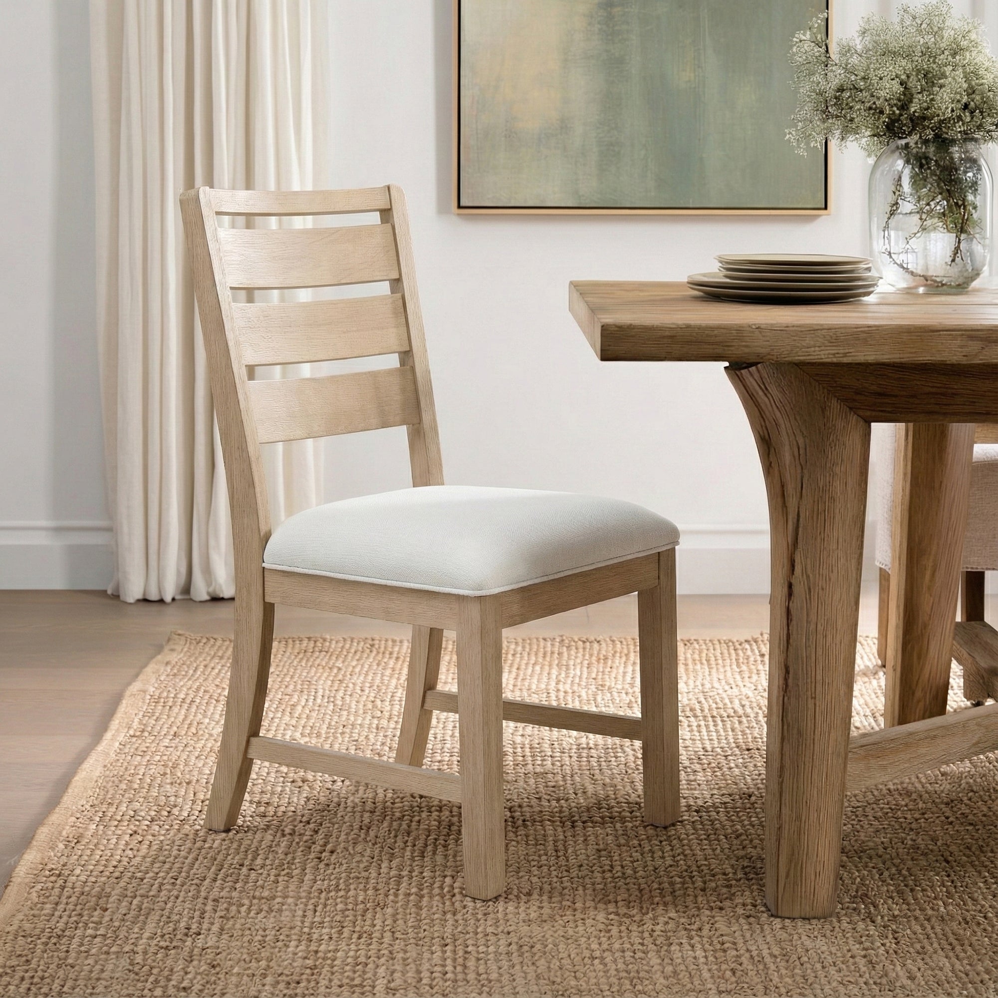 COLAMY SERA Solid Wood Comfort Dining Chair