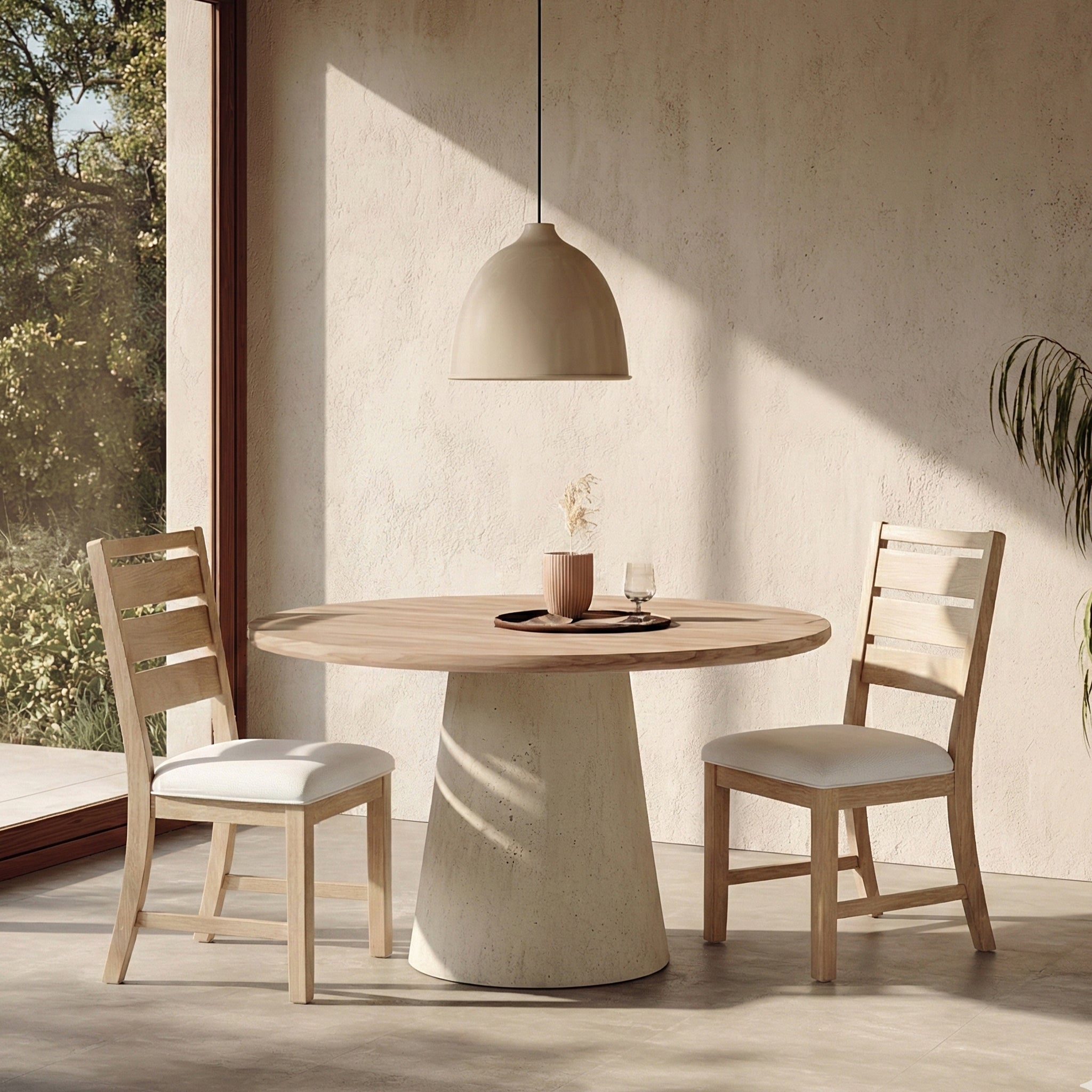 COLAMY SERA Solid Wood Comfort Dining Chair