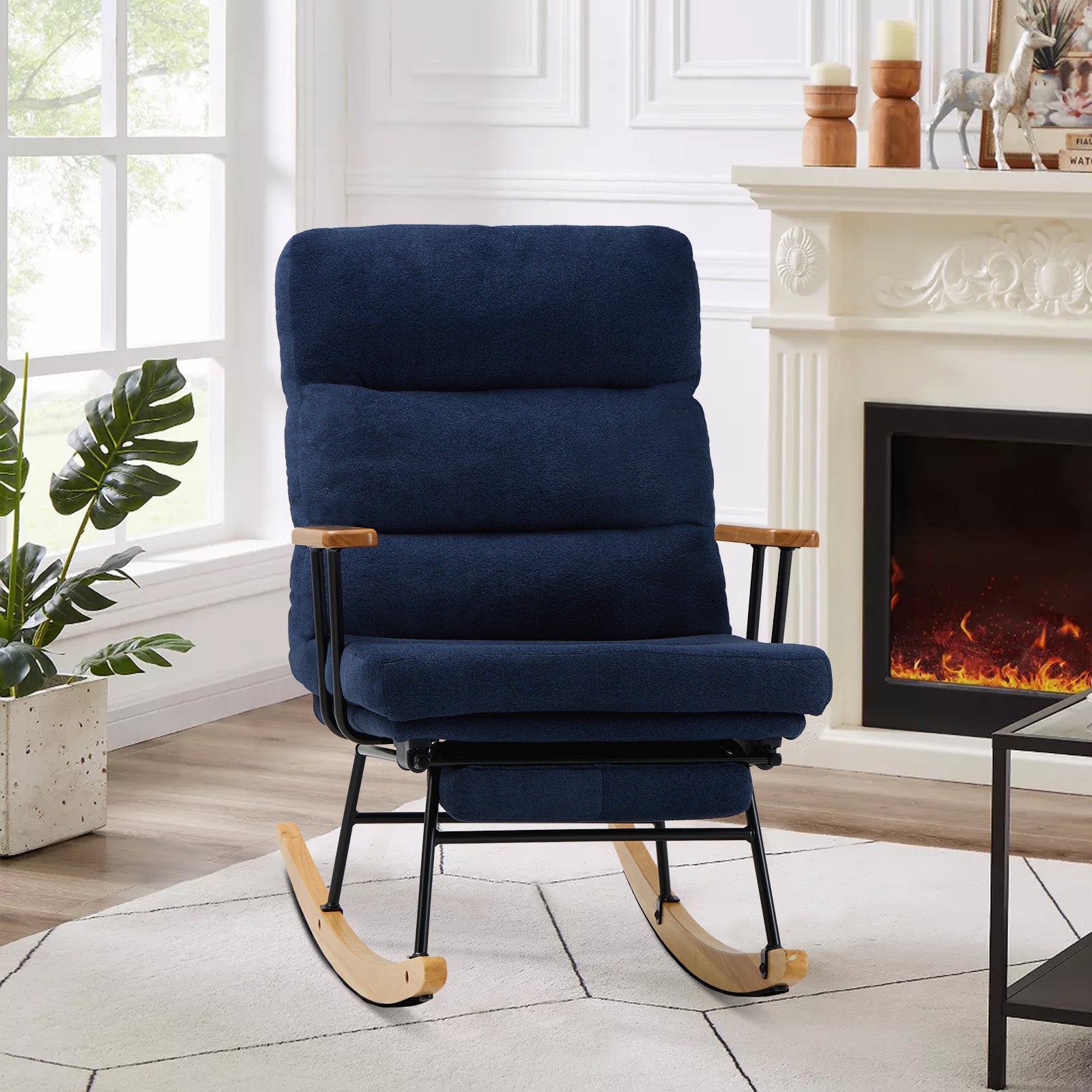 Royal blue rocking chair online