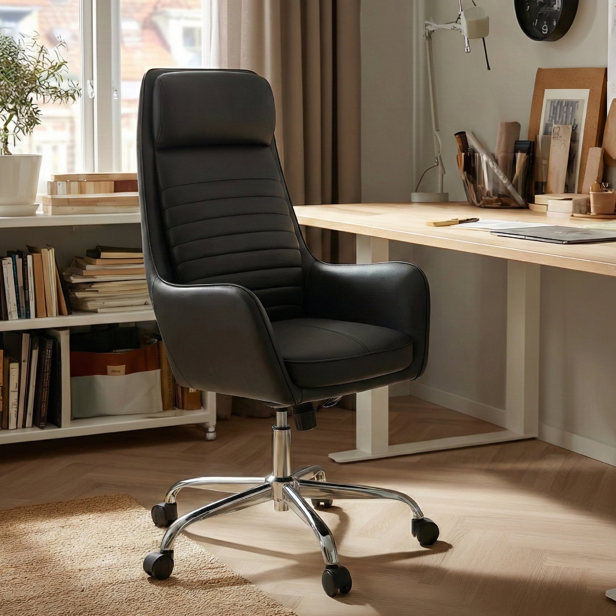 Colamy ELLIS Study & Home Office Swivel Chair with Casters
