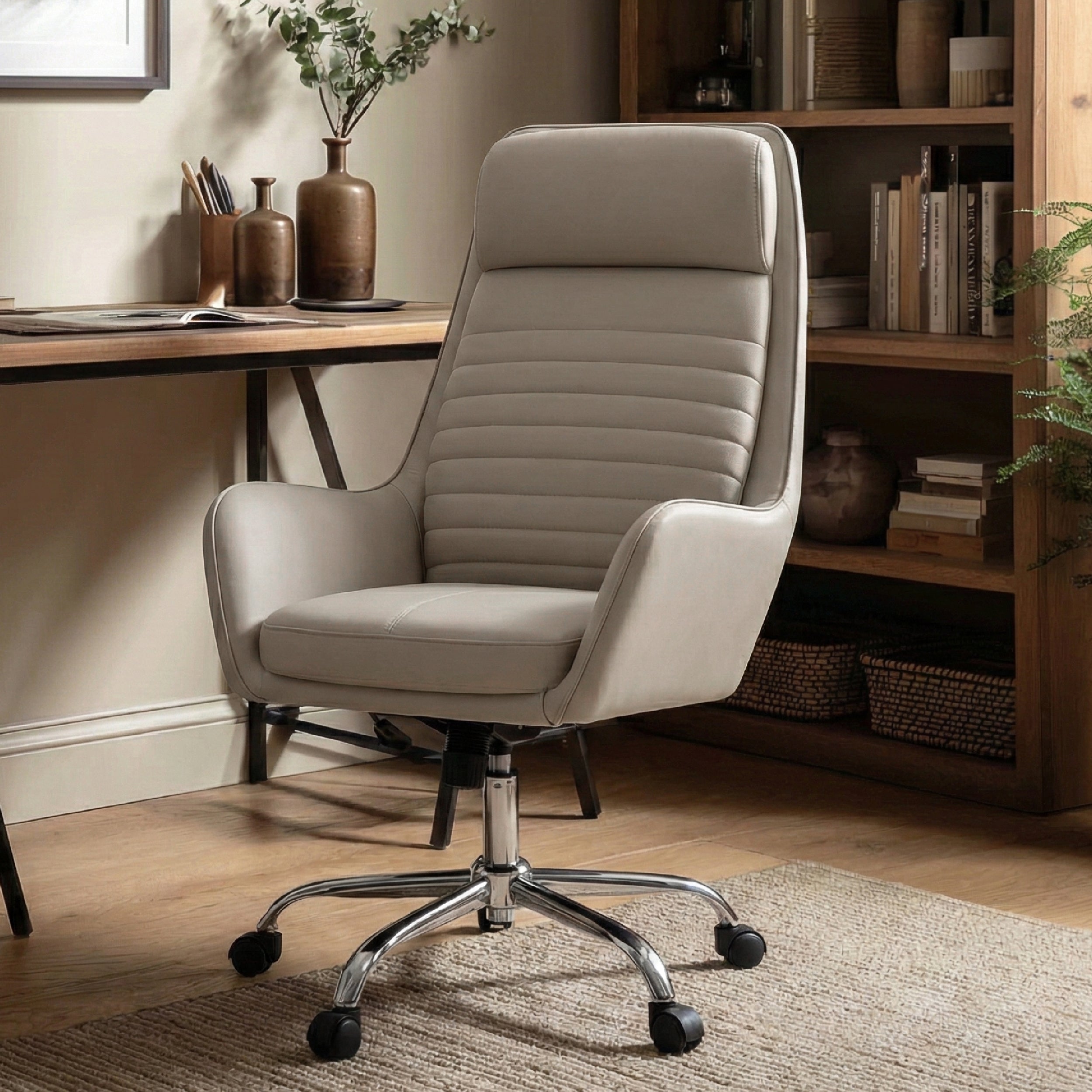 Colamy ELLIS Study & Home Office Swivel Chair with Casters