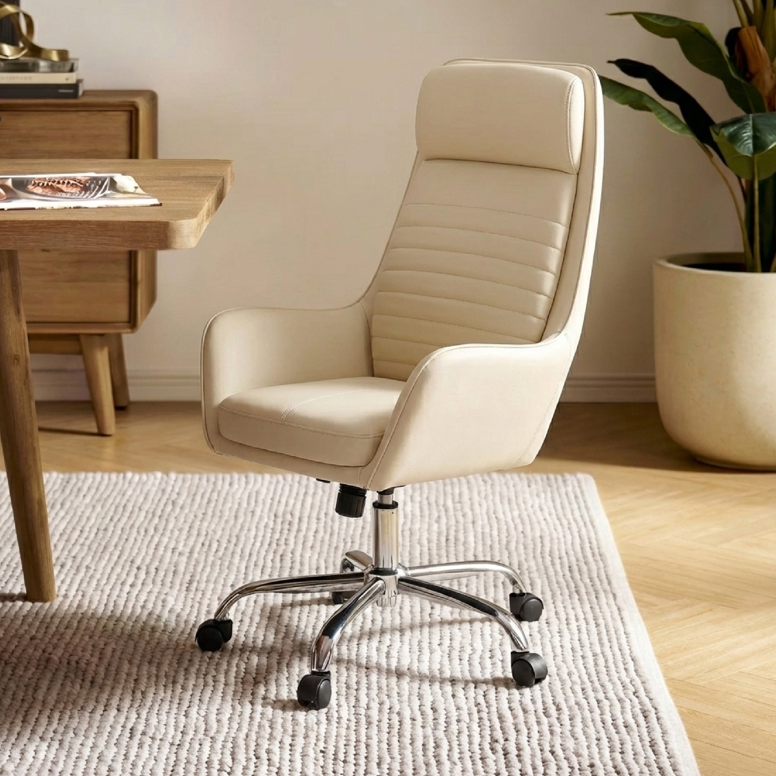 Colamy ELLIS Study & Home Office Swivel Chair with Casters
