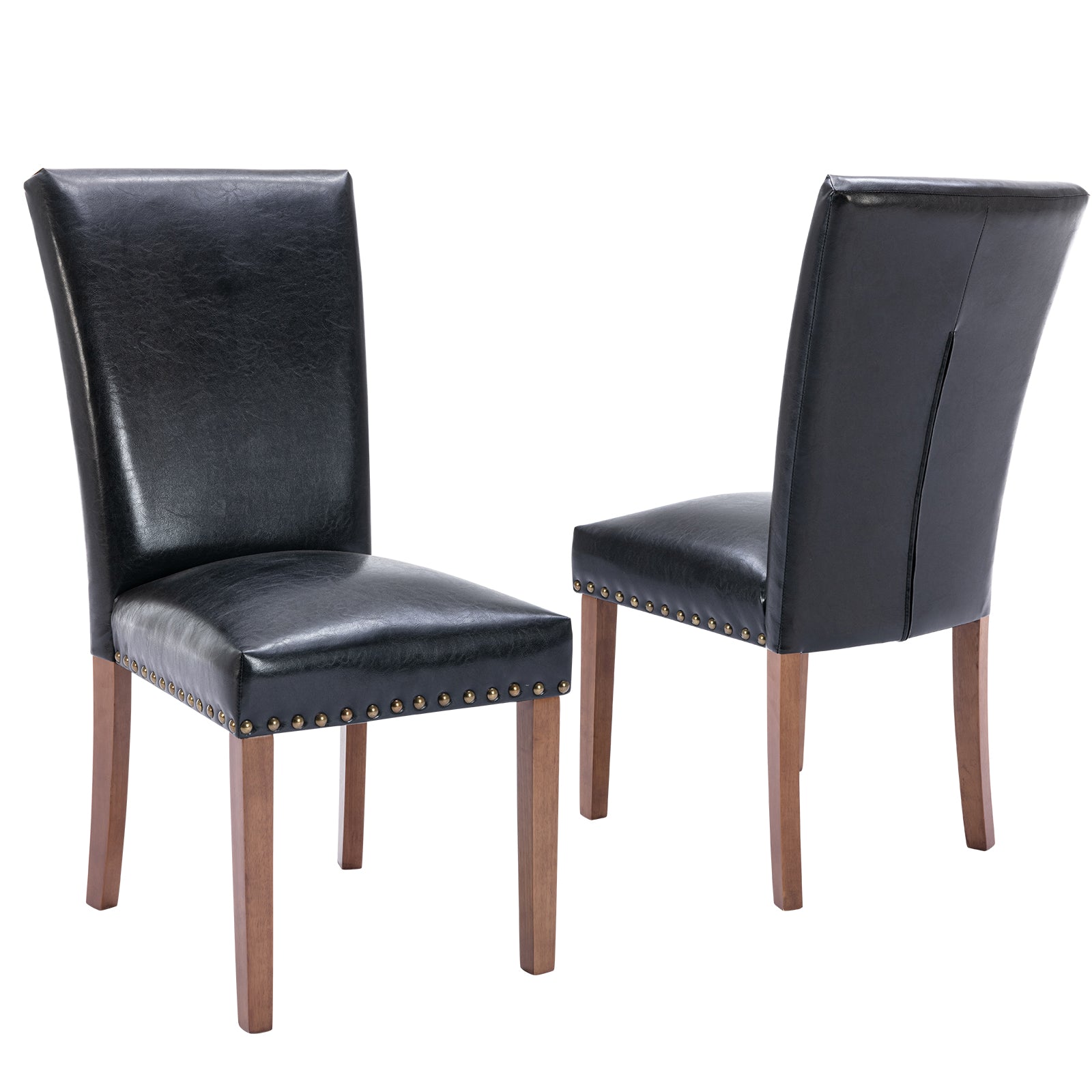 COLAMY Nailhead Trim Parsons Dining Chair