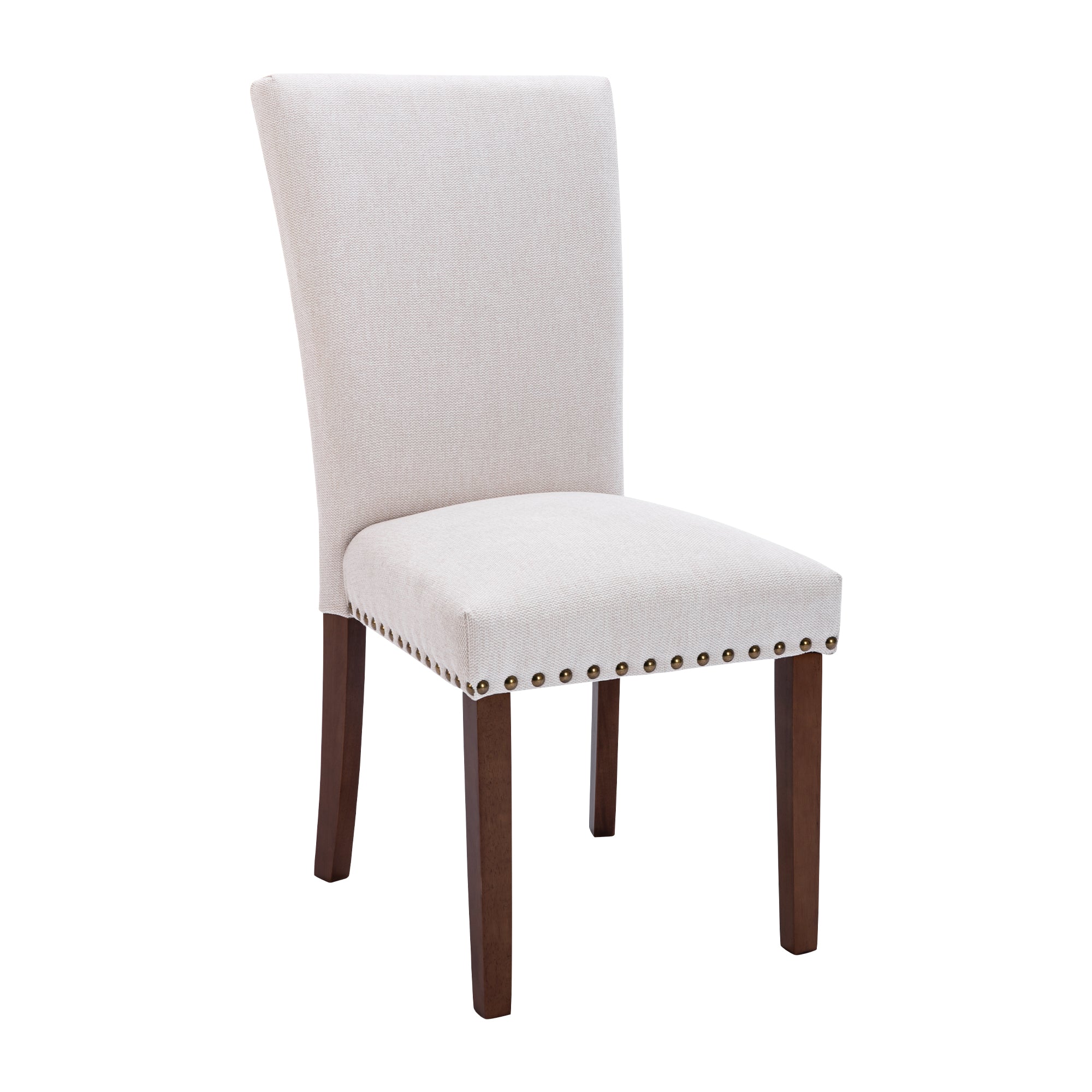 COLAMY Nailhead Trim Parsons Dining Chair