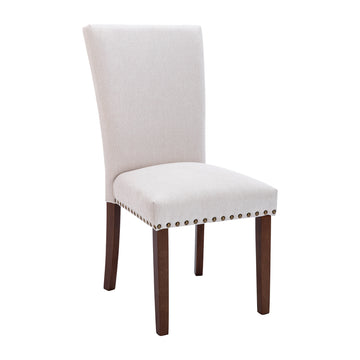 COLAMY Nailhead Trim Parsons Dining Chair