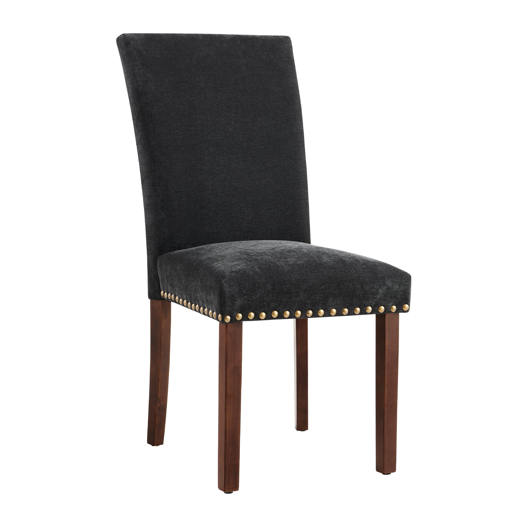 COLAMY Nailhead Trim Parsons Dining Chair