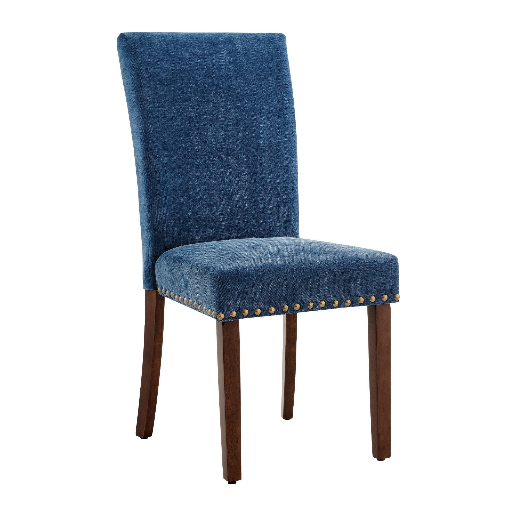 COLAMY Nailhead Trim Parsons Dining Chair