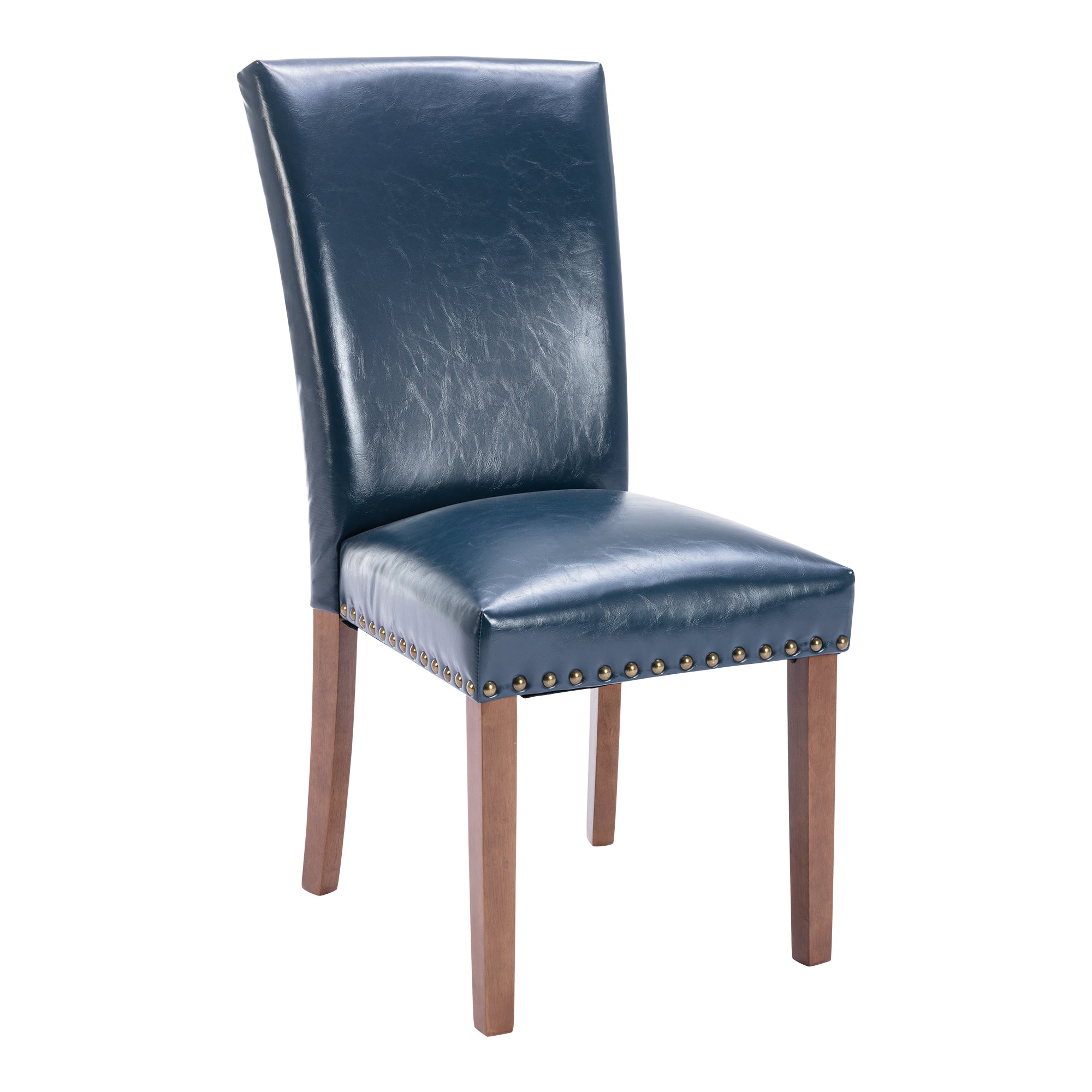 COLAMY Nailhead Trim Parsons Dining Chair