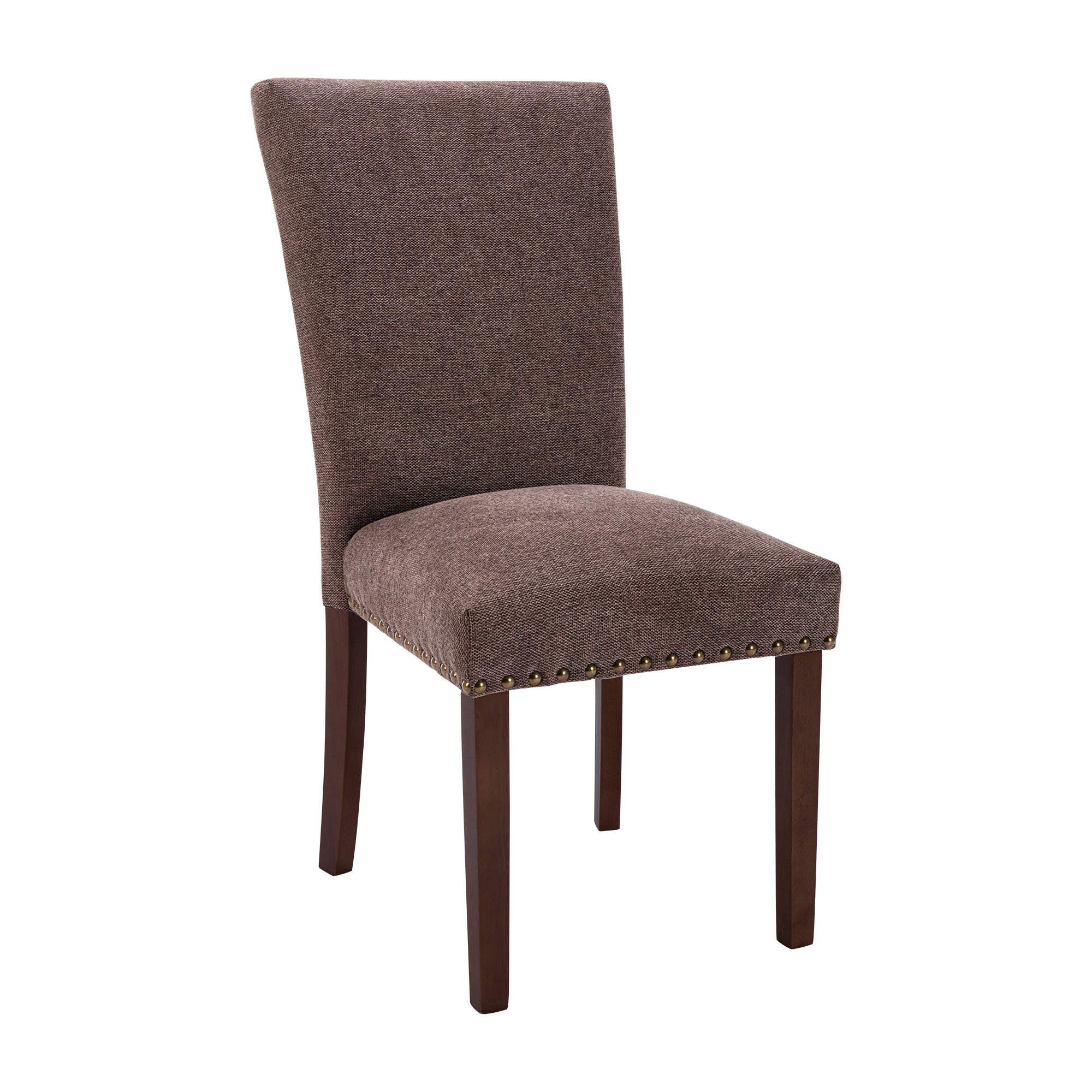 COLAMY Nailhead Trim Parsons Dining Chair