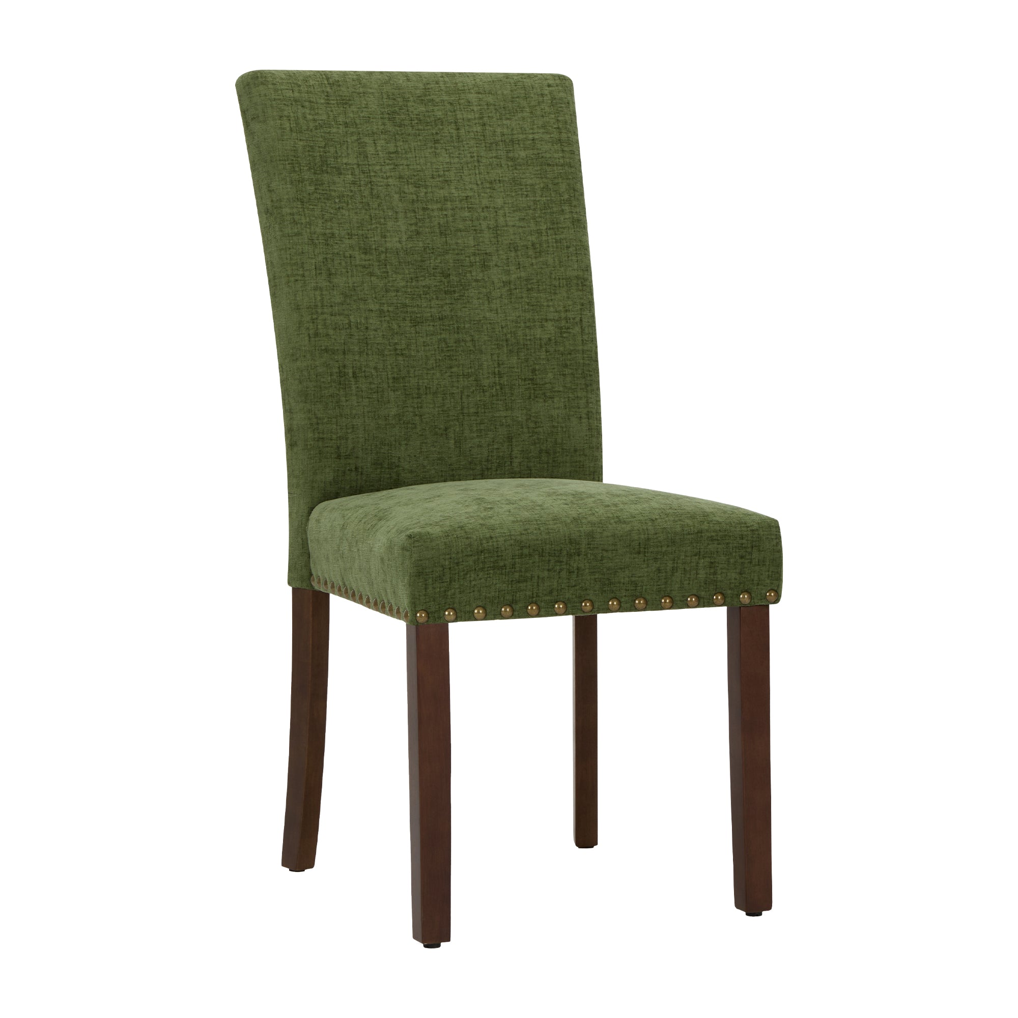 COLAMY Nailhead Trim Parsons Dining Chair