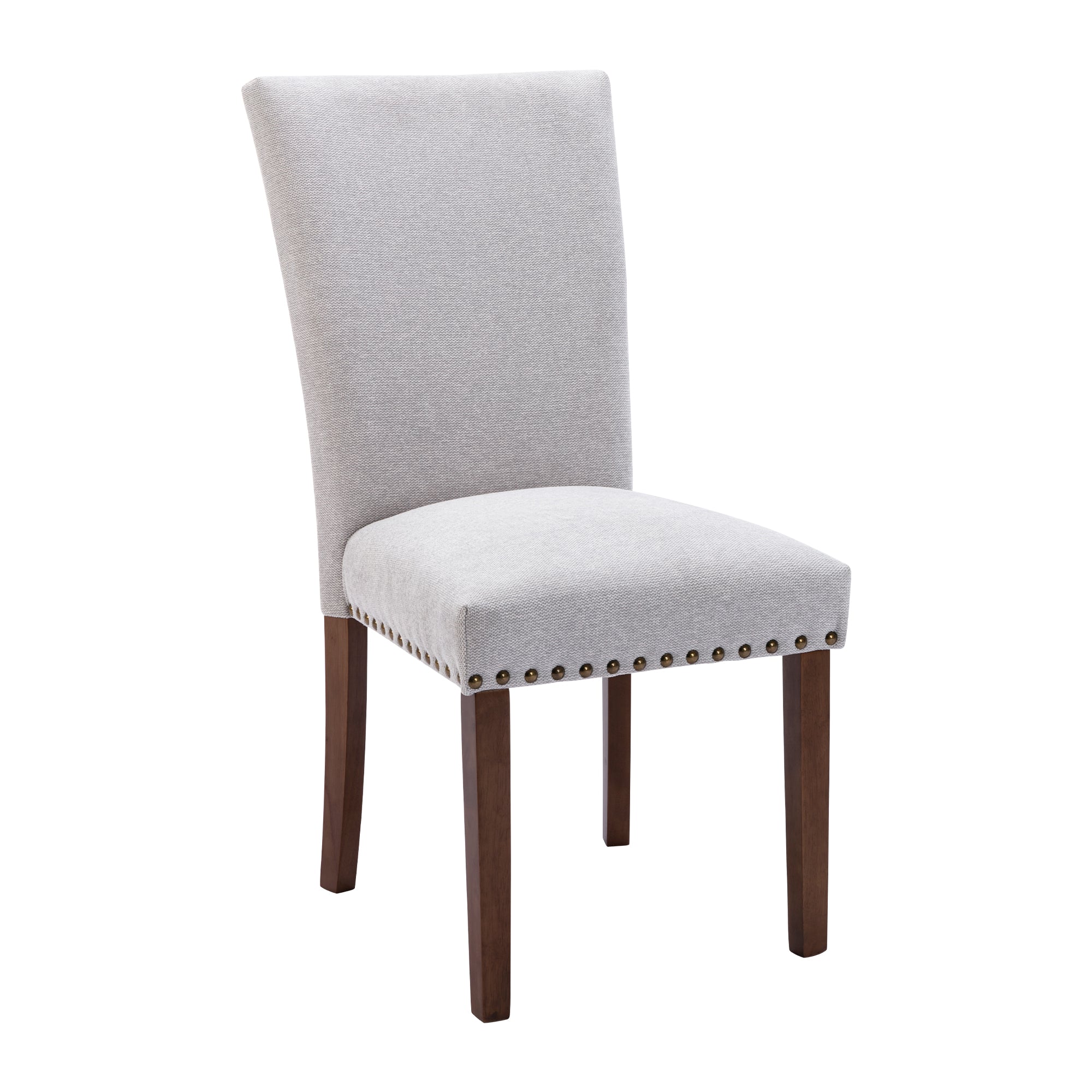 COLAMY Nailhead Trim Parsons Dining Chair