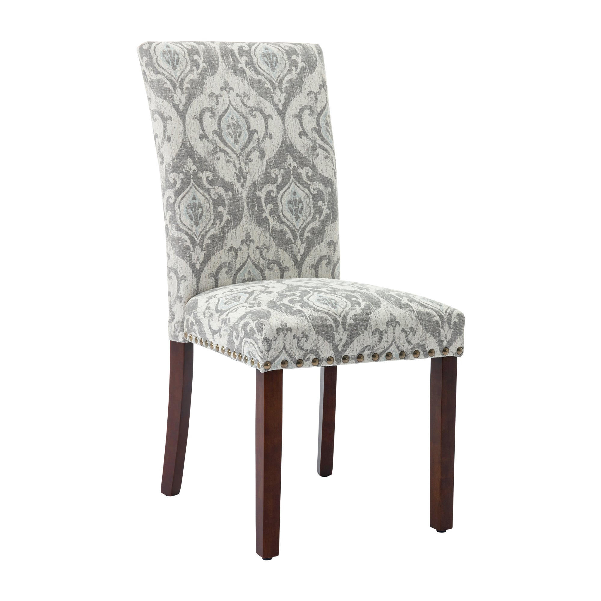 COLAMY Nailhead Trim Parsons Dining Chair