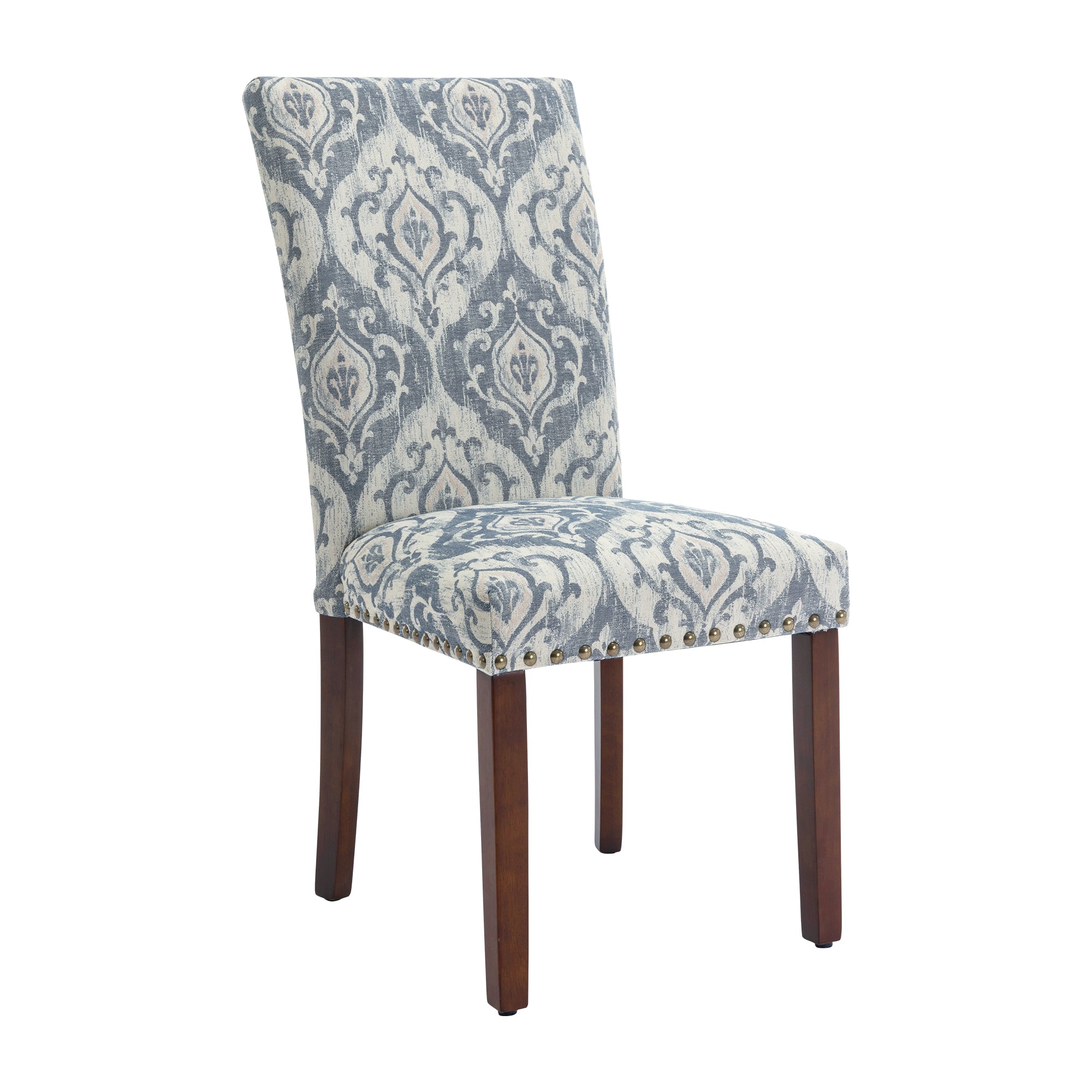 COLAMY Nailhead Trim Parsons Dining Chair