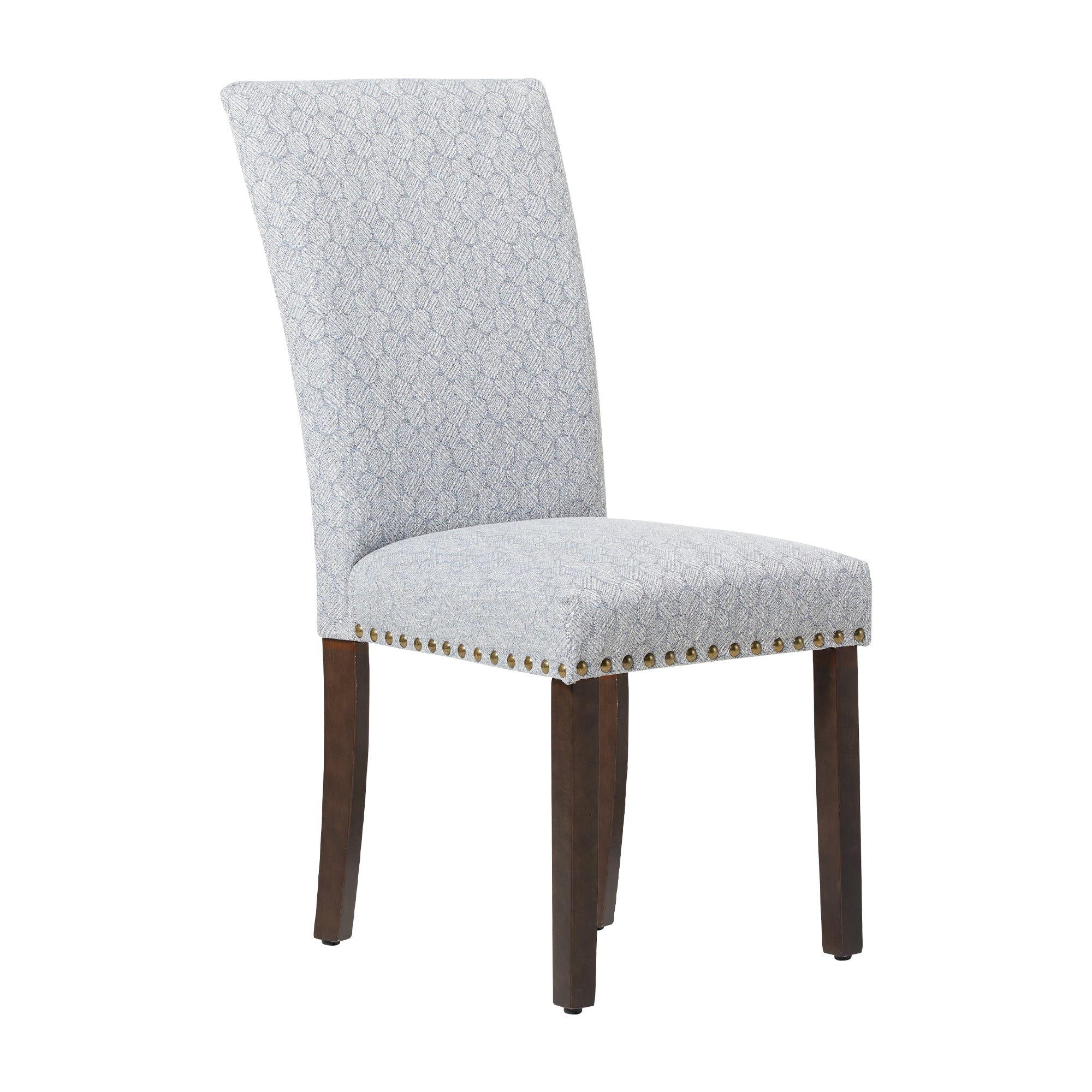 COLAMY Nailhead Trim Parsons Dining Chair