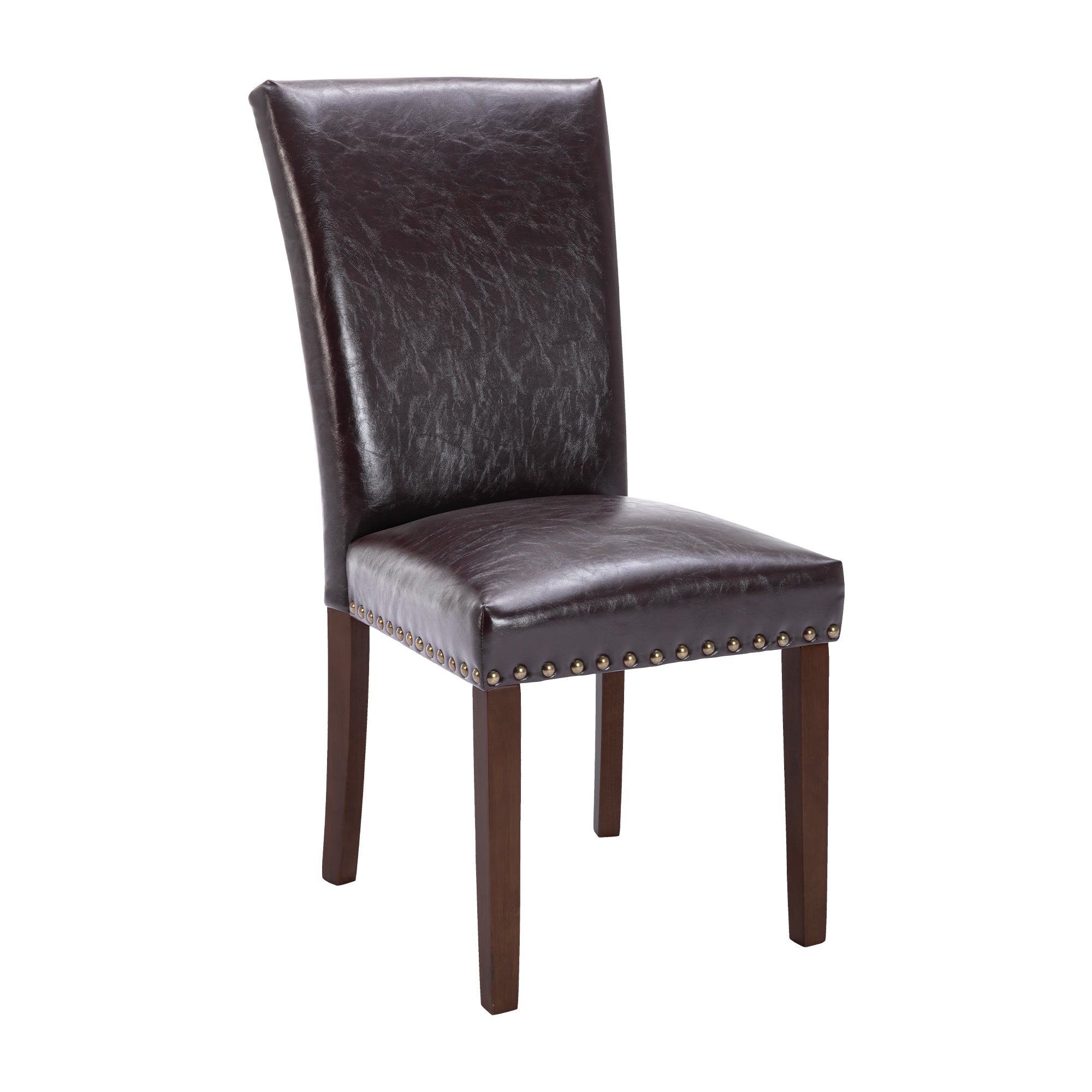 COLAMY Nailhead Trim Parsons Dining Chair