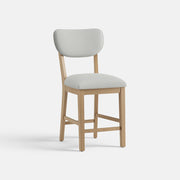 COLAMY AUREL Upholstered Counter Height Bar Stool