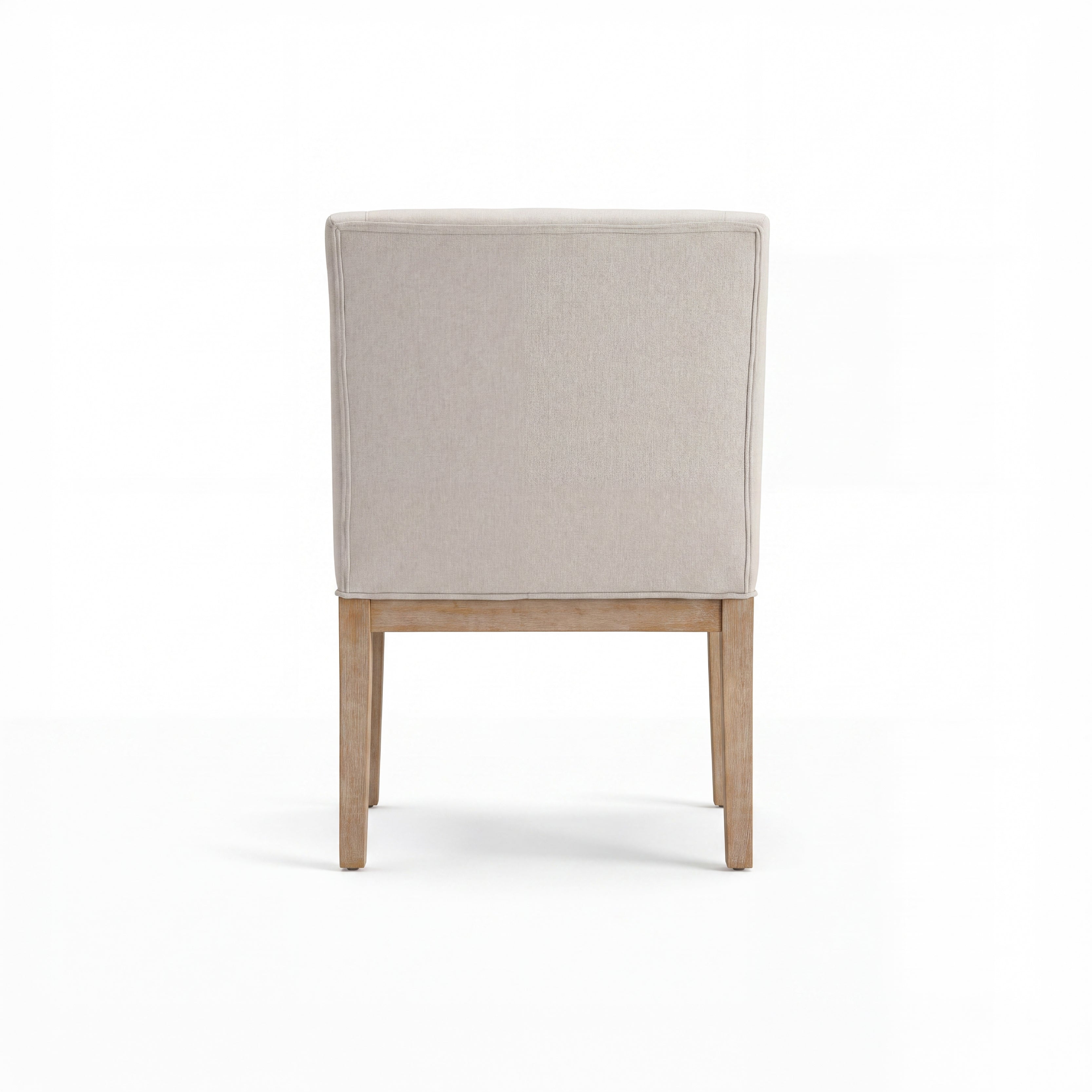COLAMY ELVIA Upholstered Dining Chair with Arms – Solid Wood Frame