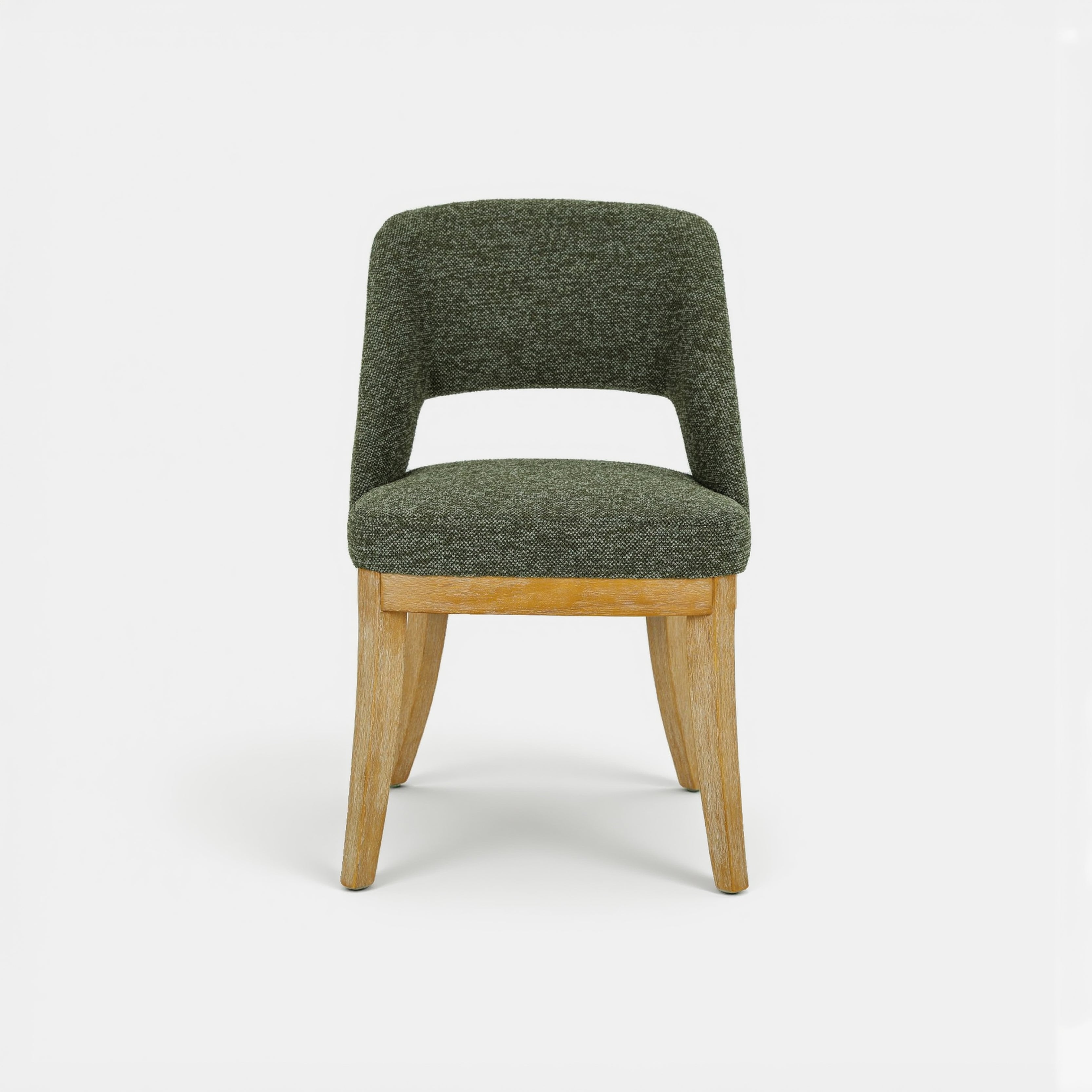 COLAMY ELVIA Upholstered Dining Chairs Set of 2 – Open Back Design