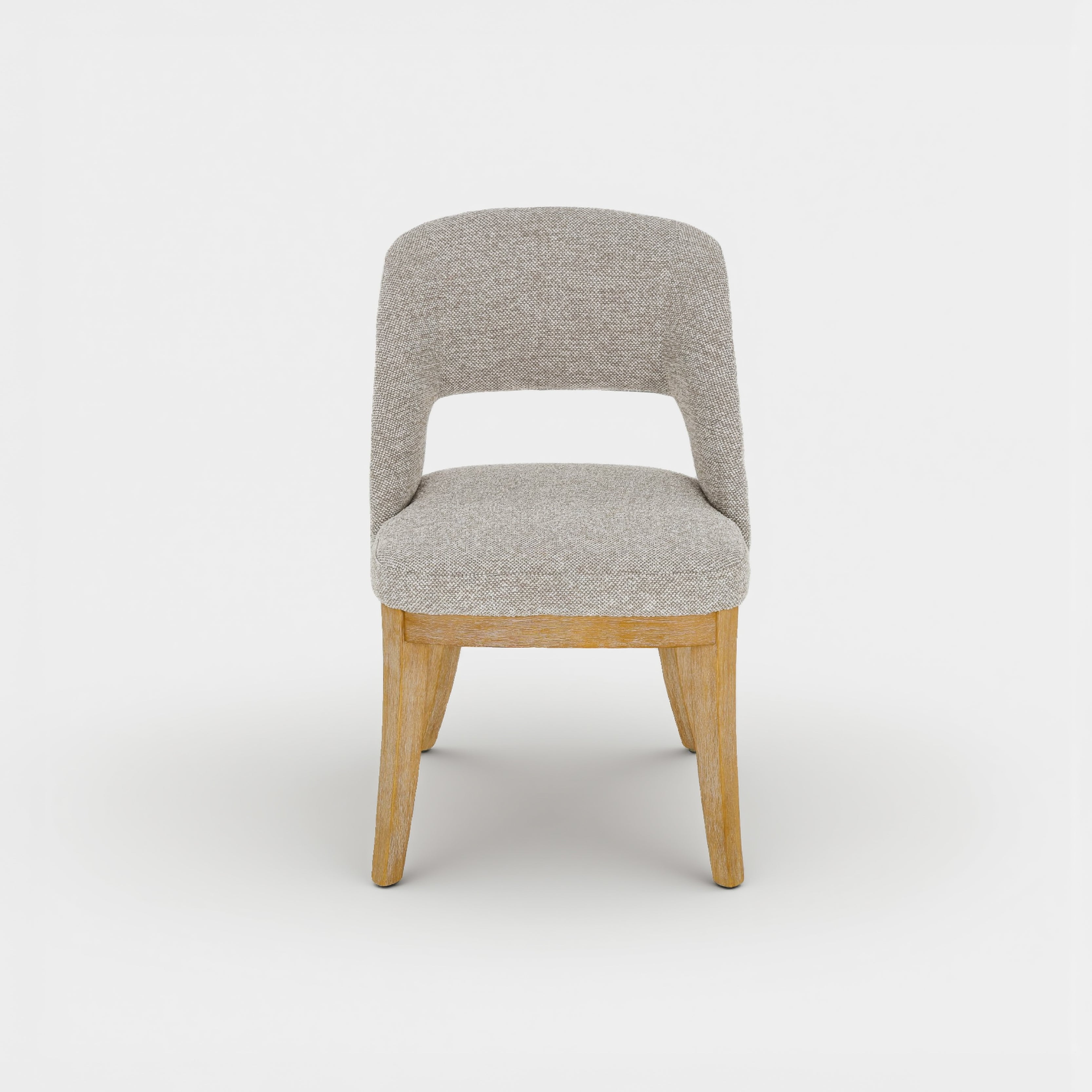 COLAMY ELVIA Upholstered Dining Chairs Set of 2 – Open Back Design