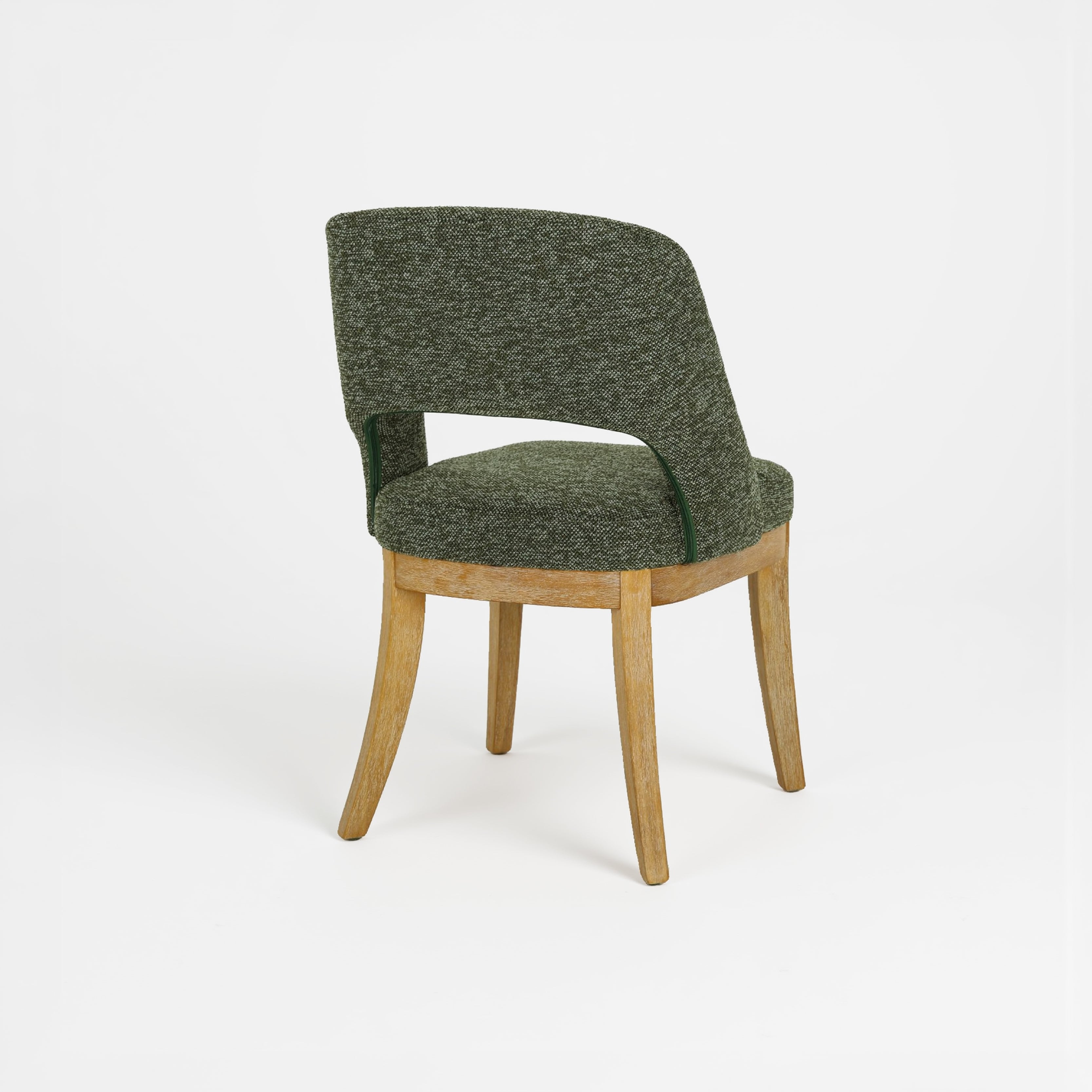 COLAMY ELVIA Upholstered Dining Chairs Set of 2 – Open Back Design