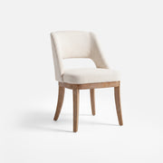 COLAMY ELVIA Upholstered Dining Chairs Set of 2 – Open Back Design