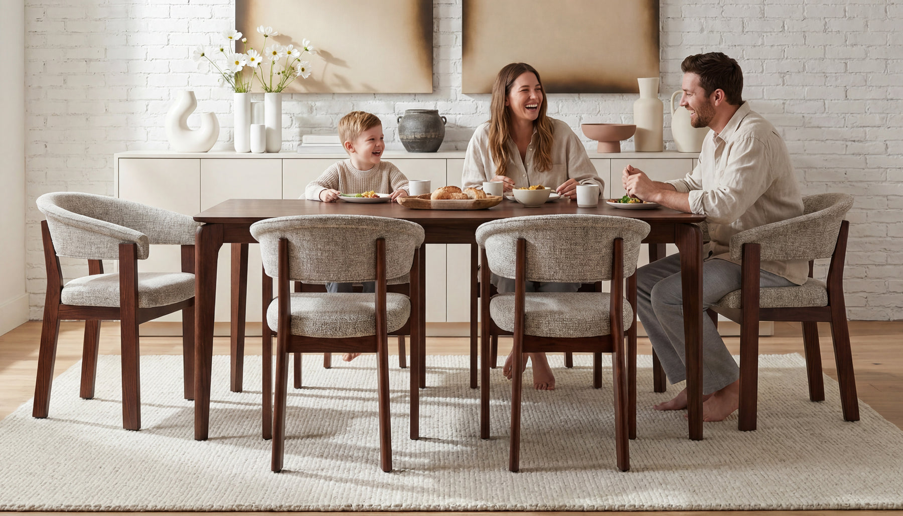 COLAMY NOYA Luxe Modern Upholstered Dining Chair