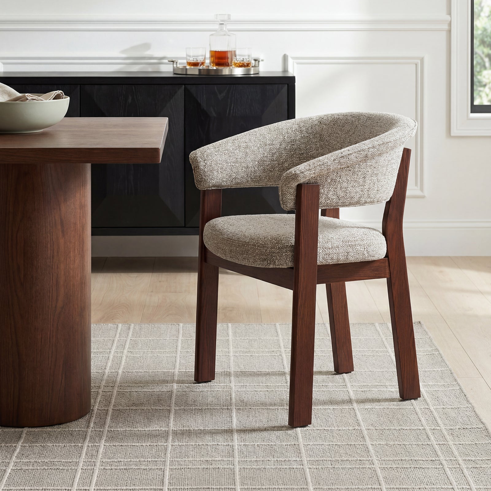 COLAMY NOYA Luxe Modern Upholstered Dining Chair