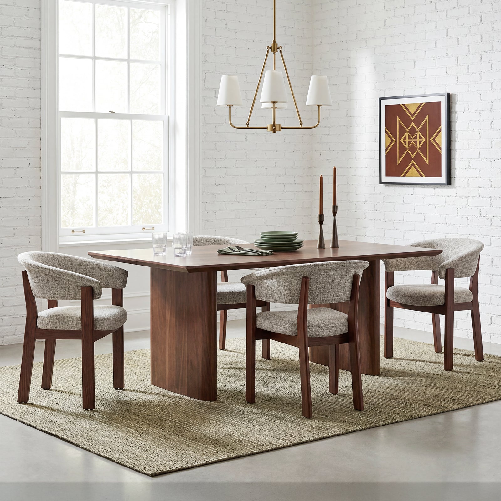 COLAMY NOYA Luxe Modern Upholstered Dining Chair