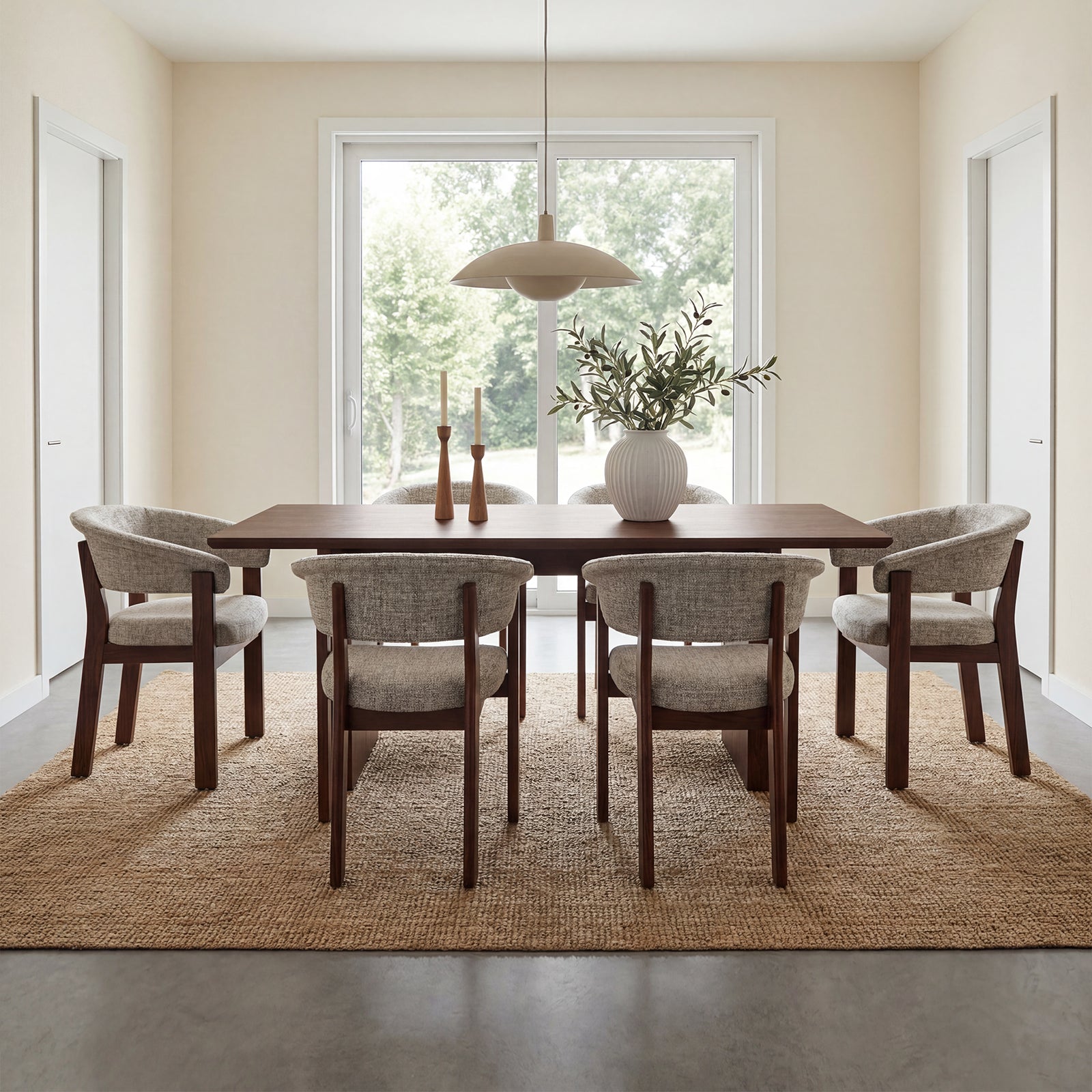 COLAMY NOYA Luxe Modern Upholstered Dining Chair