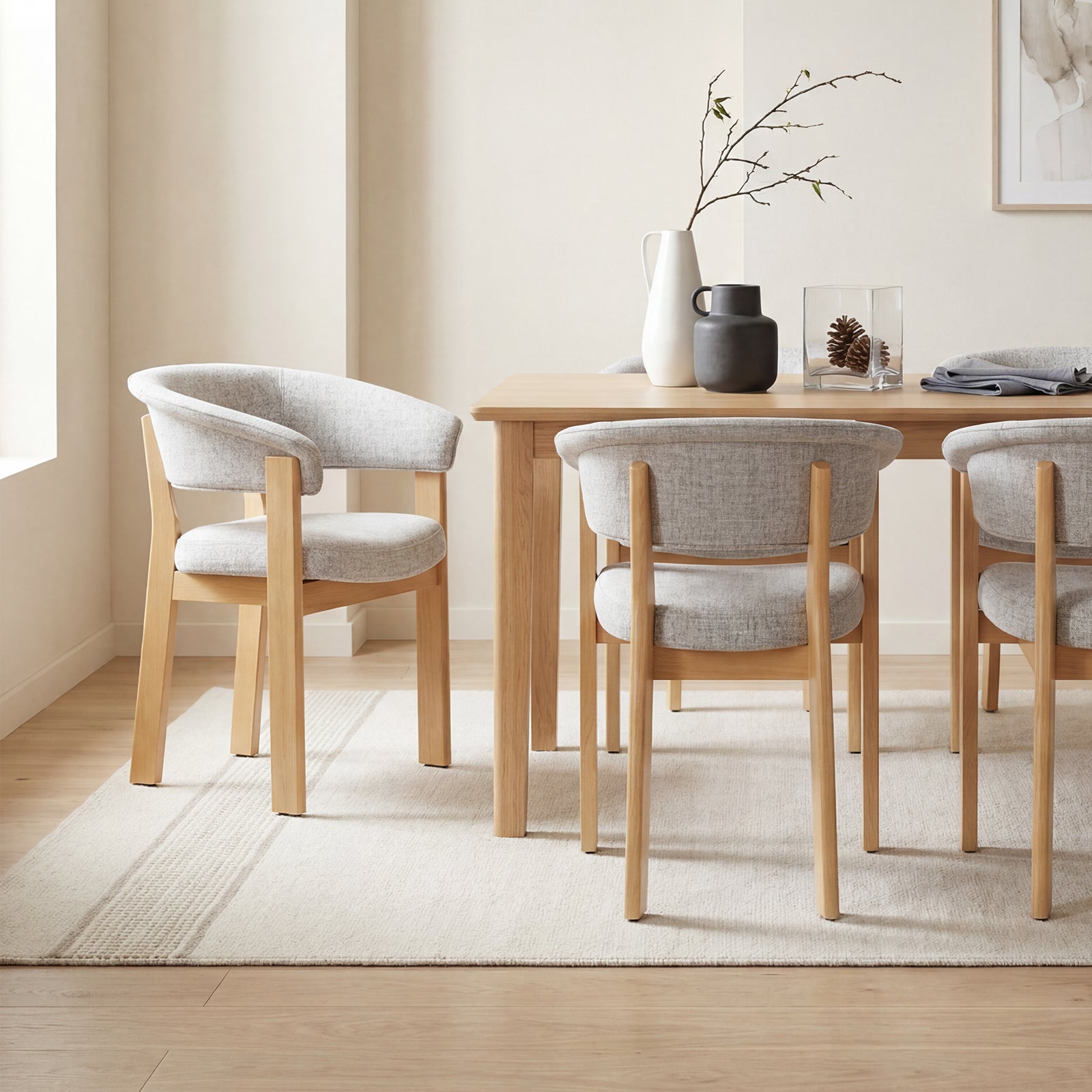 COLAMY NOYA Luxe Modern Upholstered Dining Chair