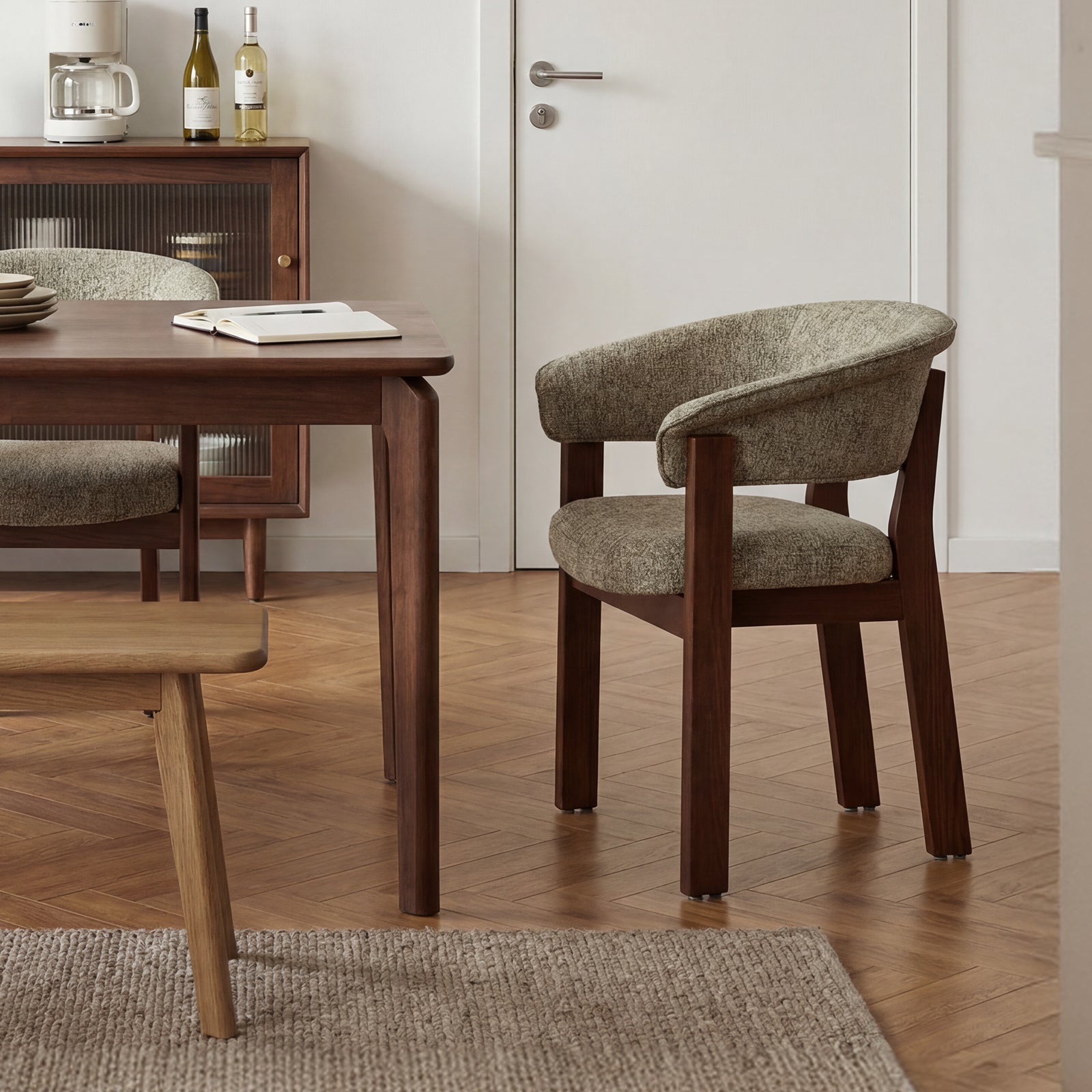 COLAMY NOYA Luxe Modern Upholstered Dining Chair