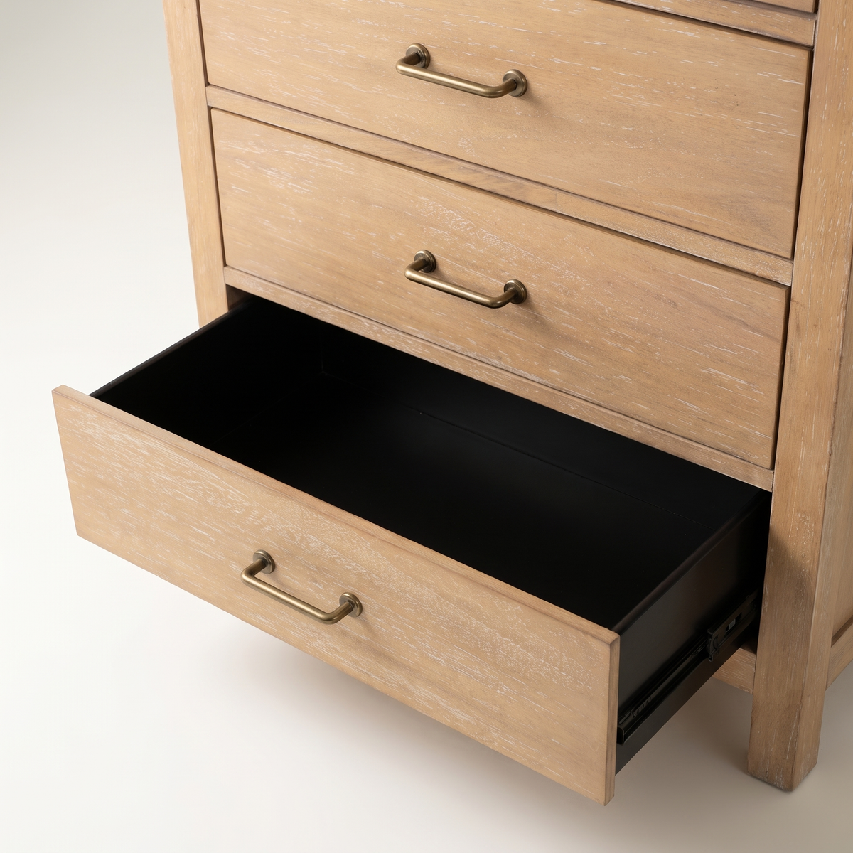 COLAMY HUSH Mid-Century Modern 5-Drawer Tall Dresser for Bedroom