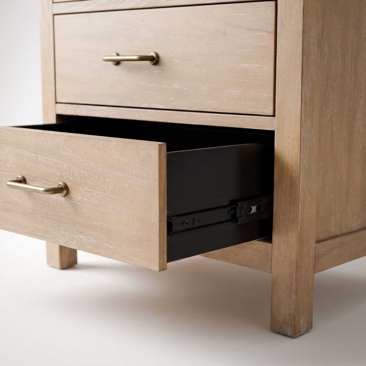 COLAMY HUSH Mid-Century Modern 5-Drawer Tall Dresser for Bedroom
