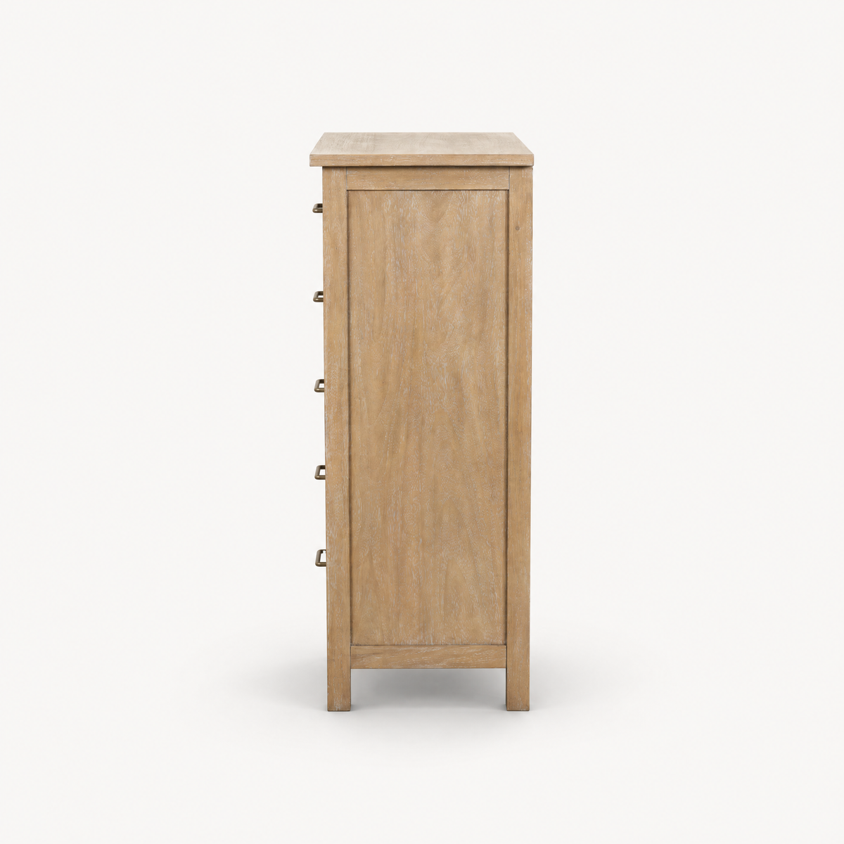 COLAMY HUSH Mid-Century Modern 5-Drawer Tall Dresser for Bedroom
