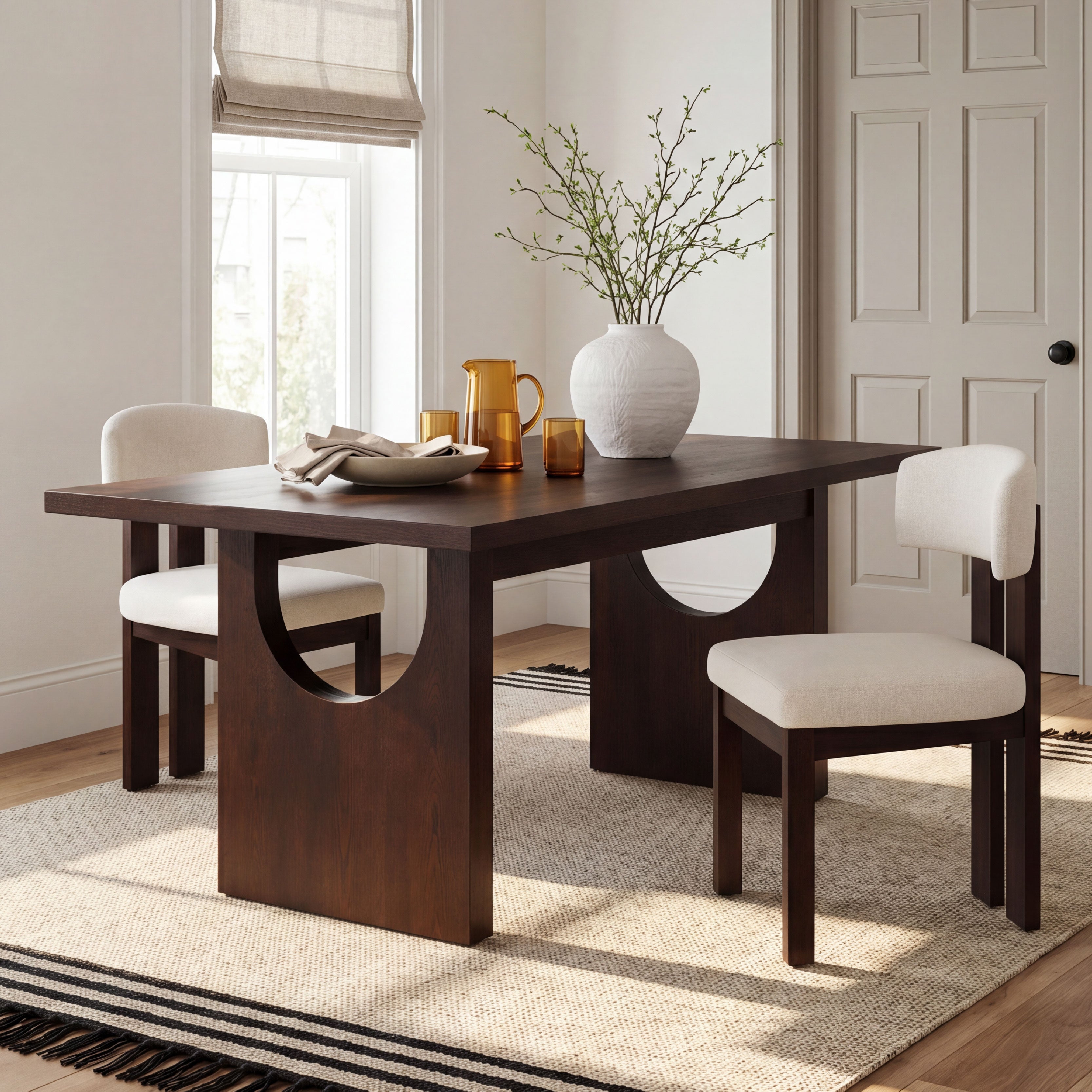 COLAMY HALO 72" Modern Wood Dining Table