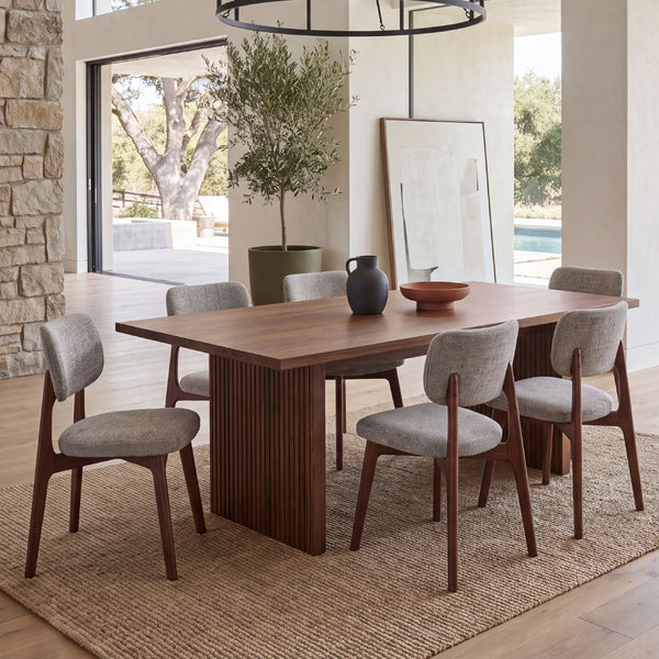 COLAMY HALO 63" Dining Table with HALO Prime Dining Chairs Set for 4-6