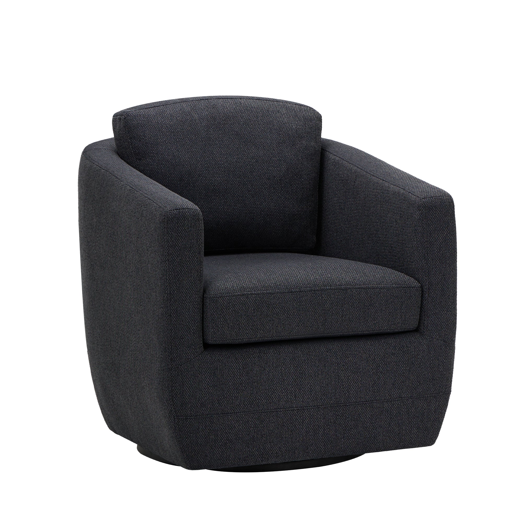 COLAMY Round Shape Upholstered Accent Chair
