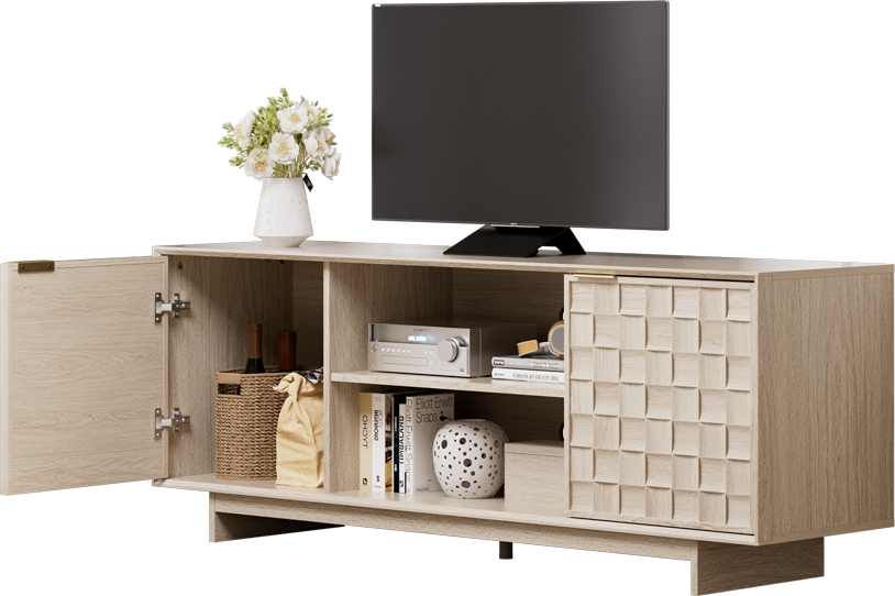 COLAMY TV Stand with Storage