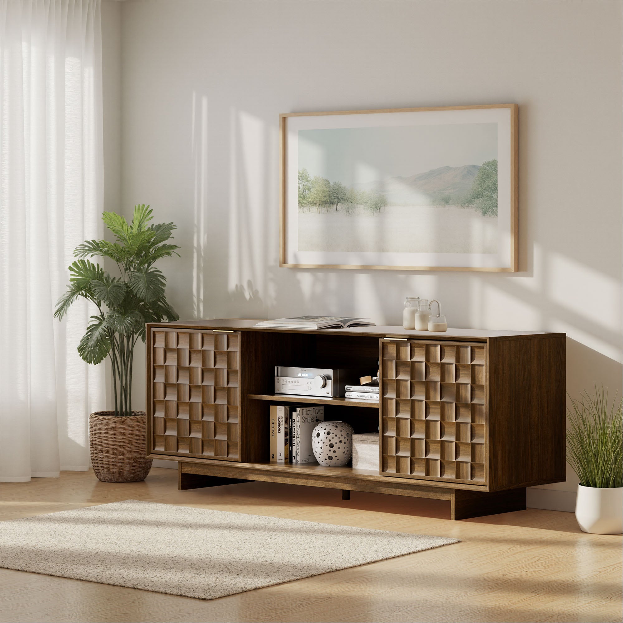 COLAMY TV Stand with Storage